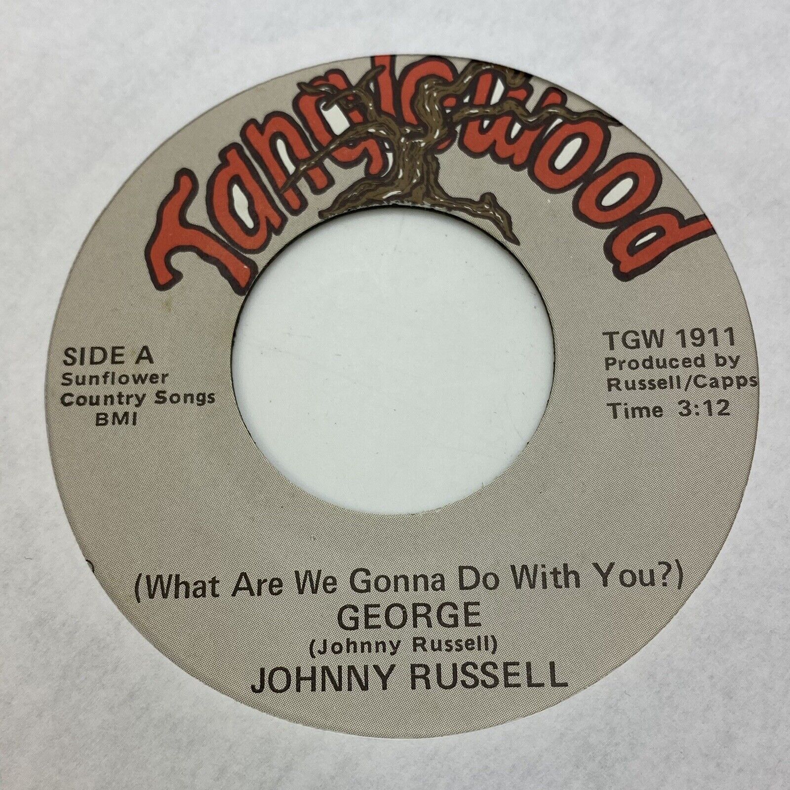 Johnny Russell – George / Driftin Away – Tanglewood TGW 1911 – 45rpm Record – NM