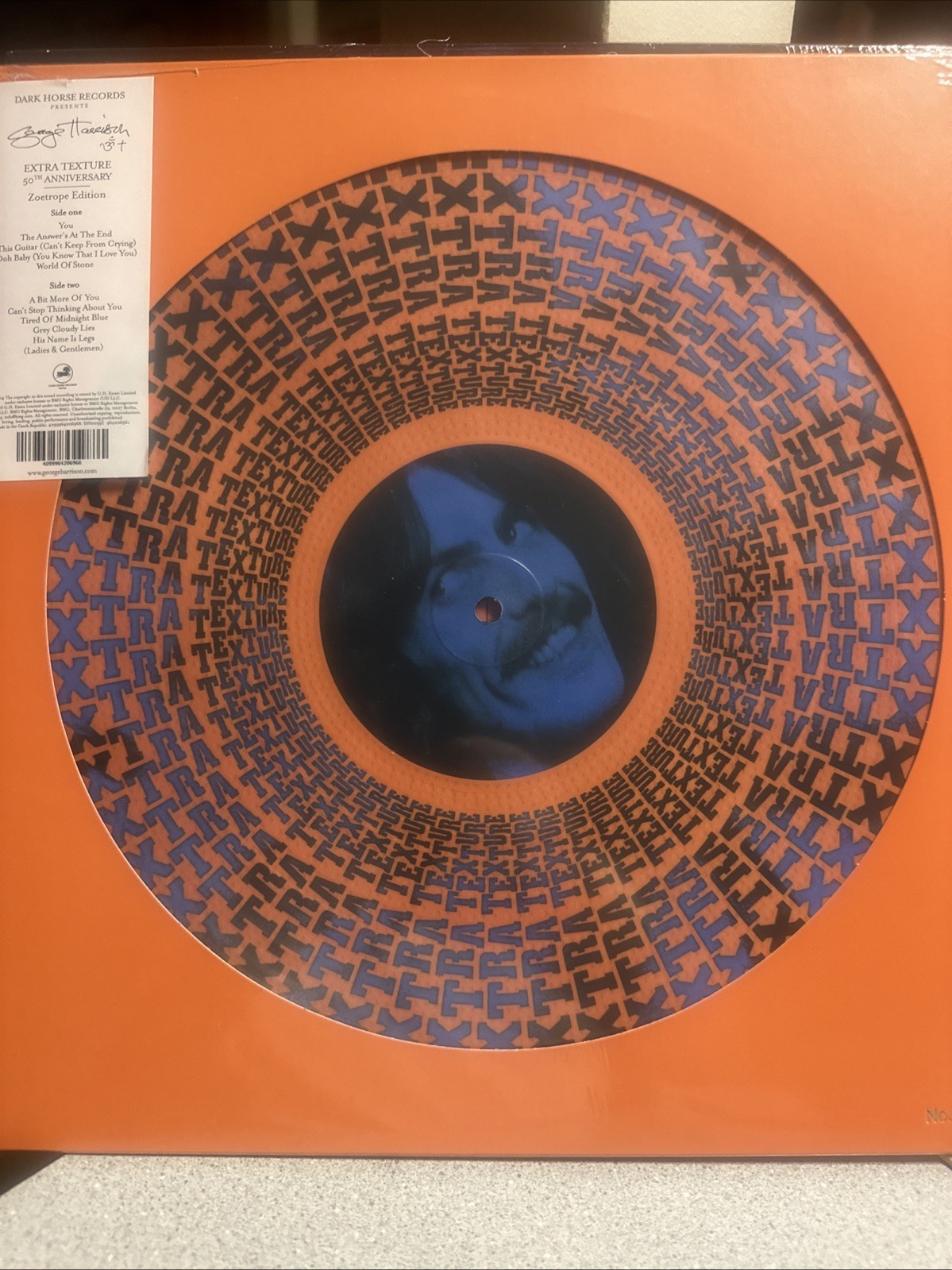 GEORGE HARRISON Extra Texture Limited Edition Zoetrope Picture Disc RSD Vinyl