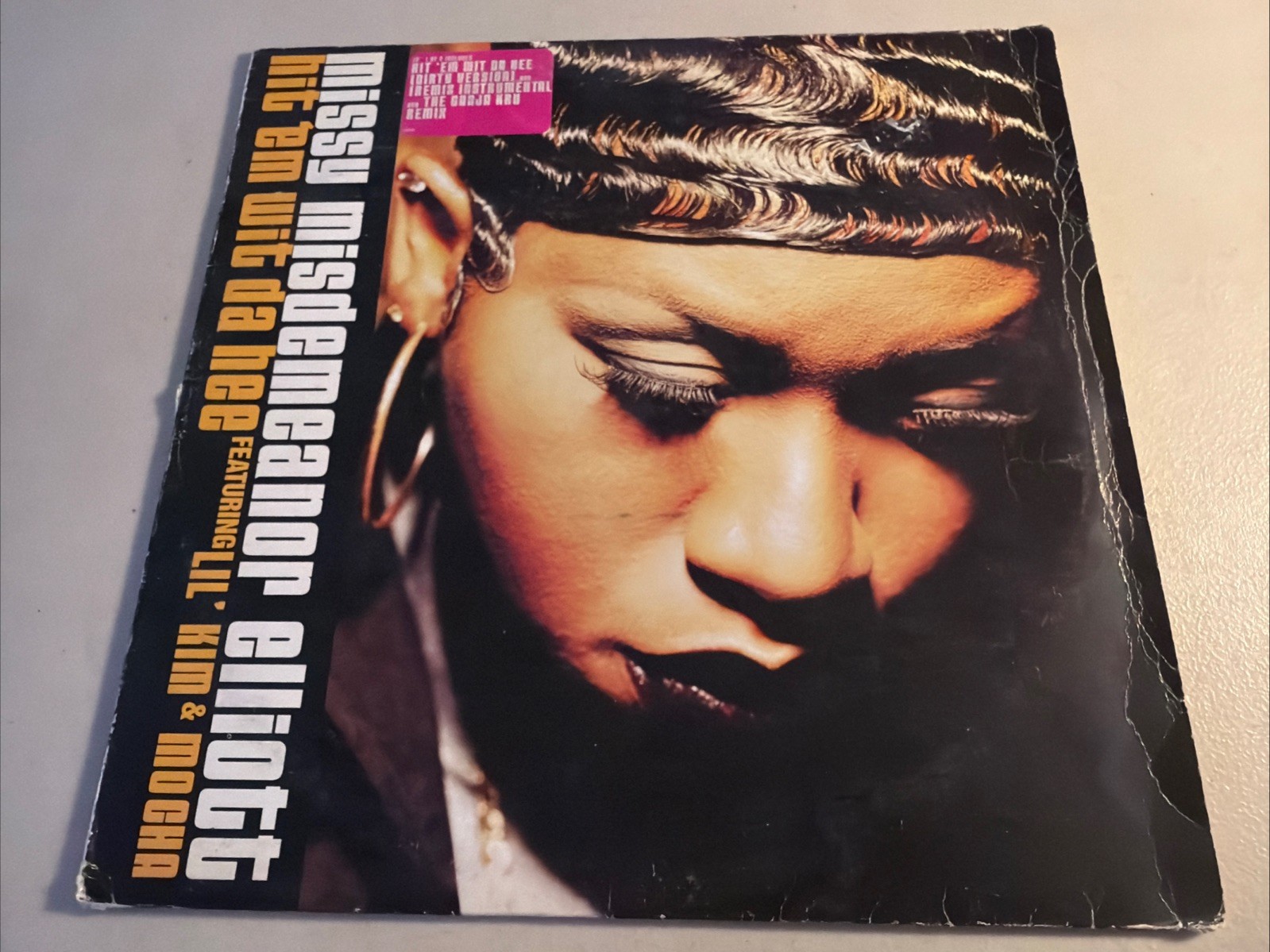 Missy Misdemeanor Elliott Hit ‘Em Wit Da Hee Vinyl Record 1998 12″ Single