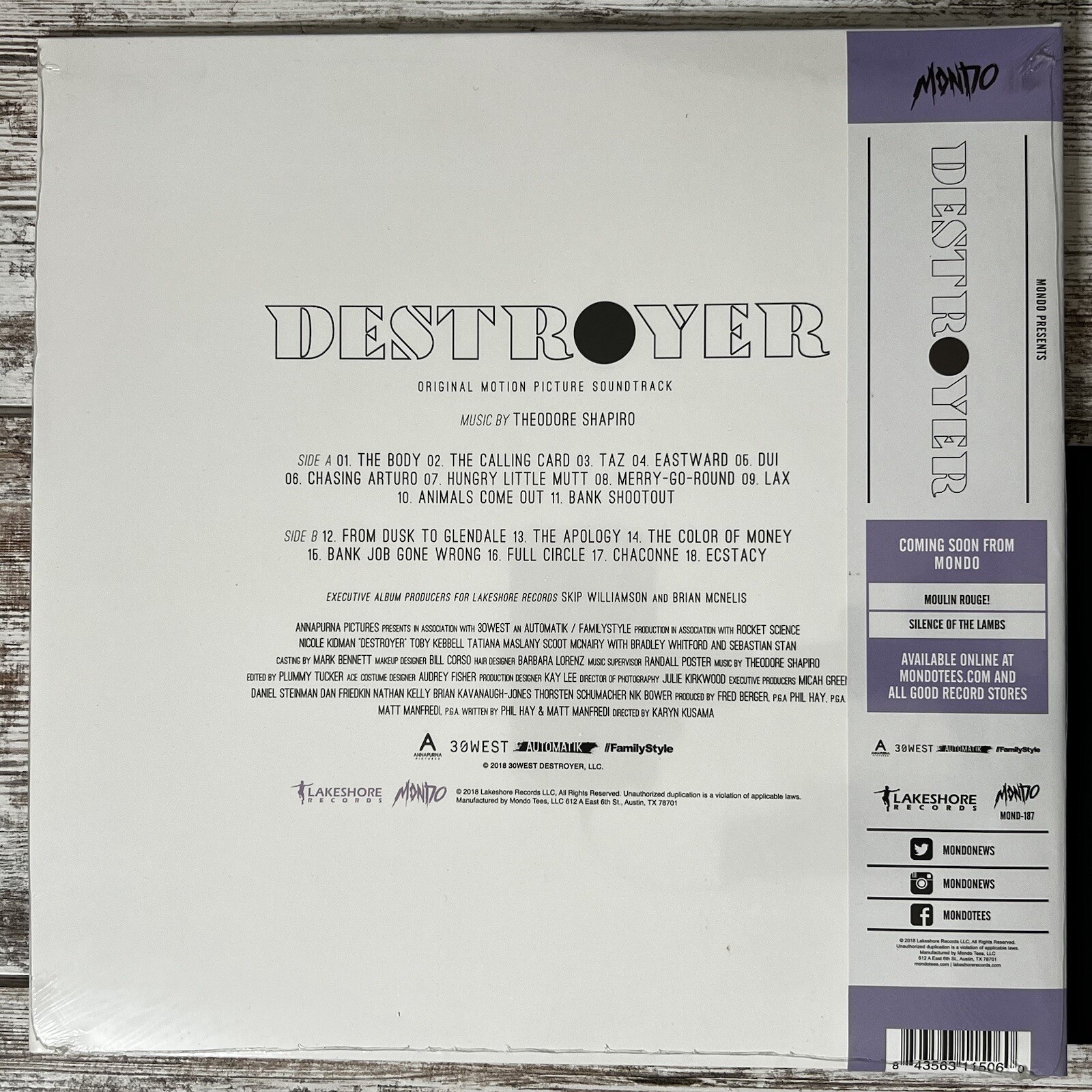 Theodore Shapiro – Destroyer Original Motion Picture Soundtrack Vinyl