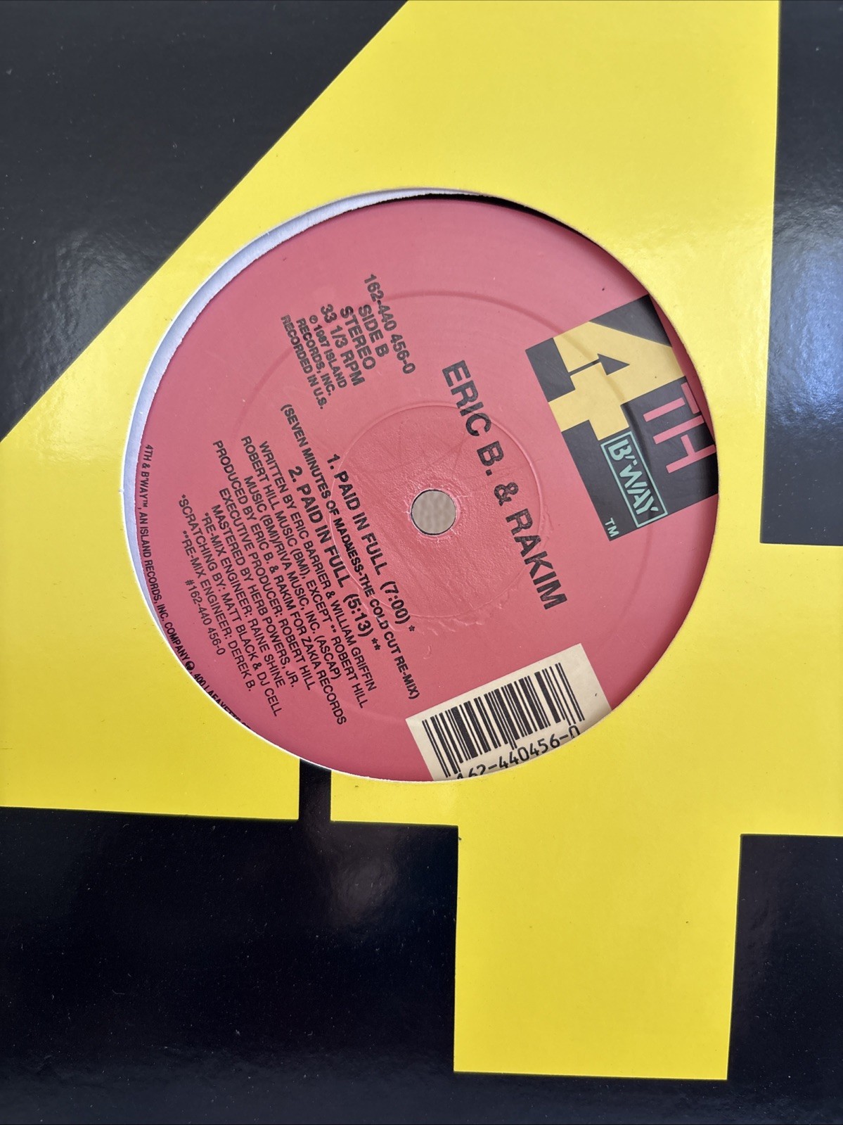 ERIC B. & RAKIM – ERIC B. Paid In Full/Move The Crowd 12″ Vinyl Single 1986