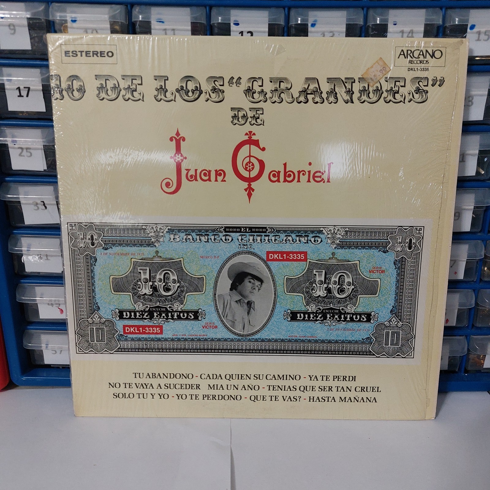 Juan Gabriel 10 De Los Grandes Arcano DKL1 3335 Latin Ranchera 1975 Vinyl LP