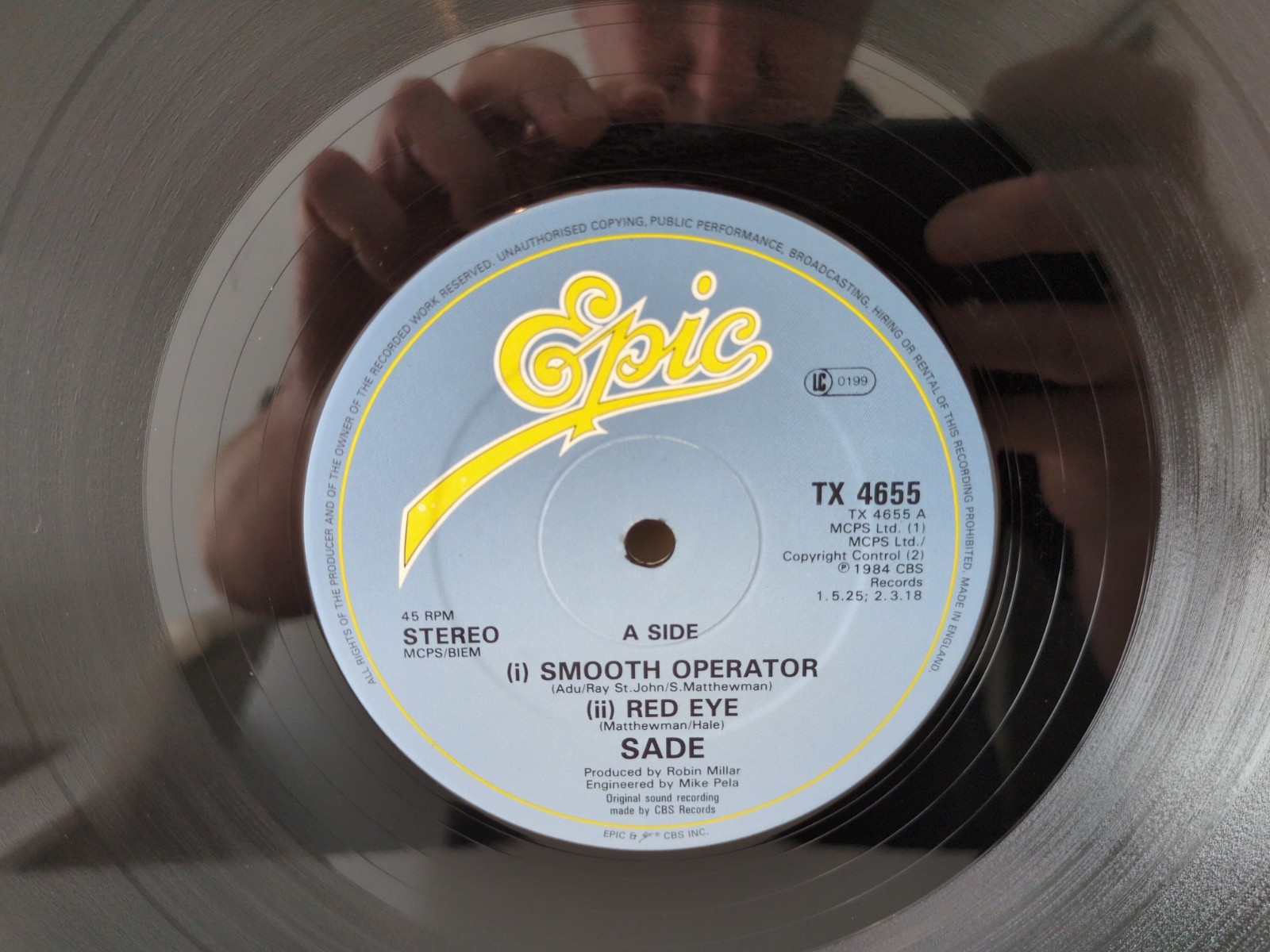 Sade Smooth Operator 12″ Vinyl Single 1984 Epic TX4655 UK VG+/VG+ Soul Jazz Pop