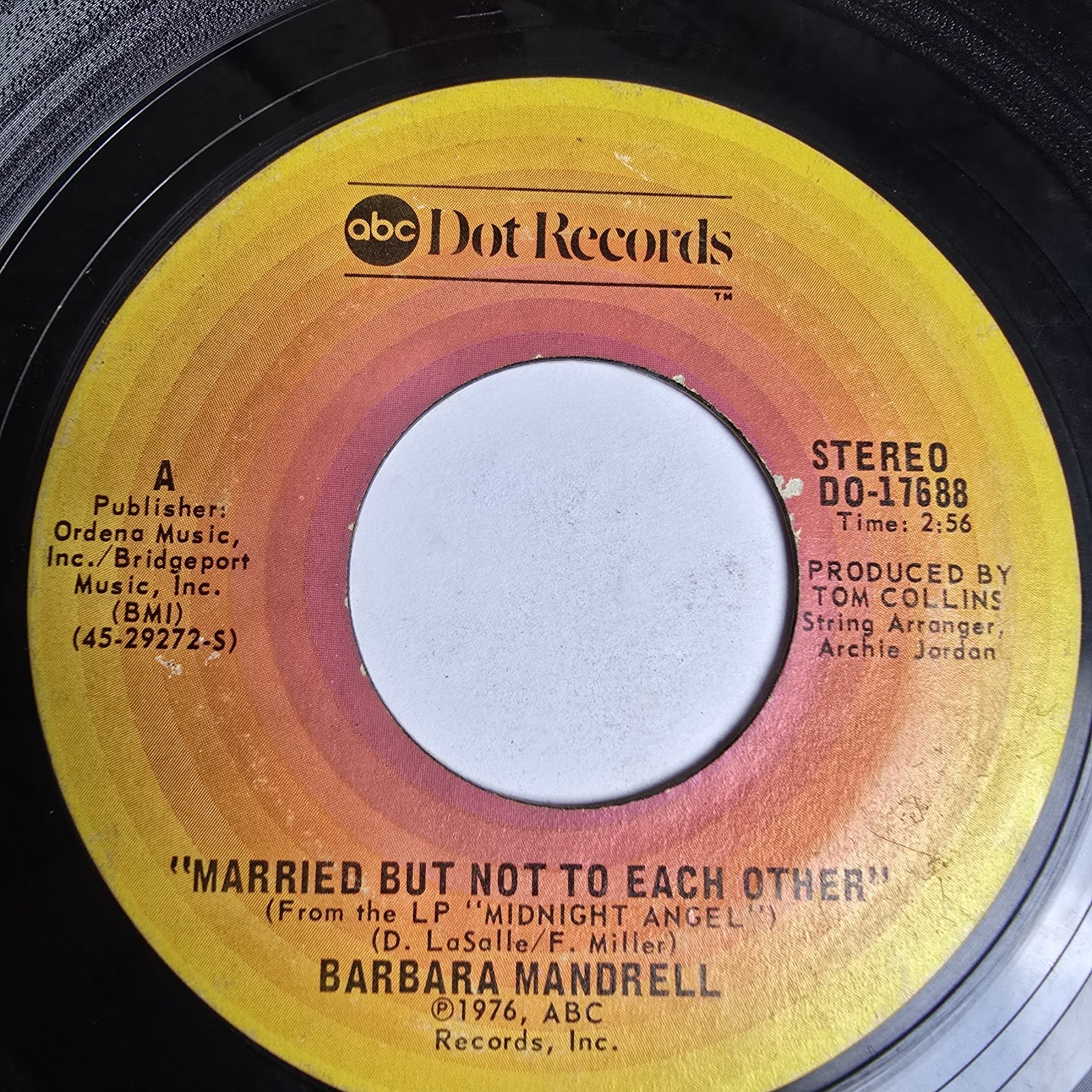 Barbara Mandrell Married But Not To Each Other 7” 45 ABC/Dot Records DO-17688