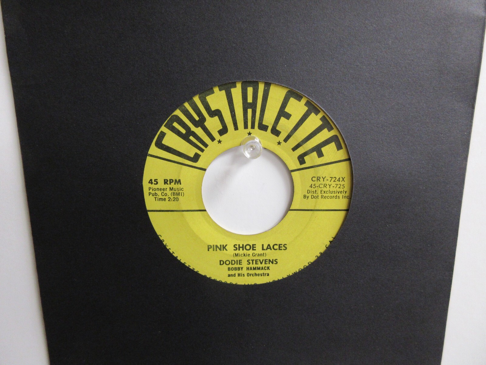 💥 ‘ DODIE STEVENS ‘ HIT 45 + PICTURE [ PINK SHOE LACES ] 1959 ! 💥