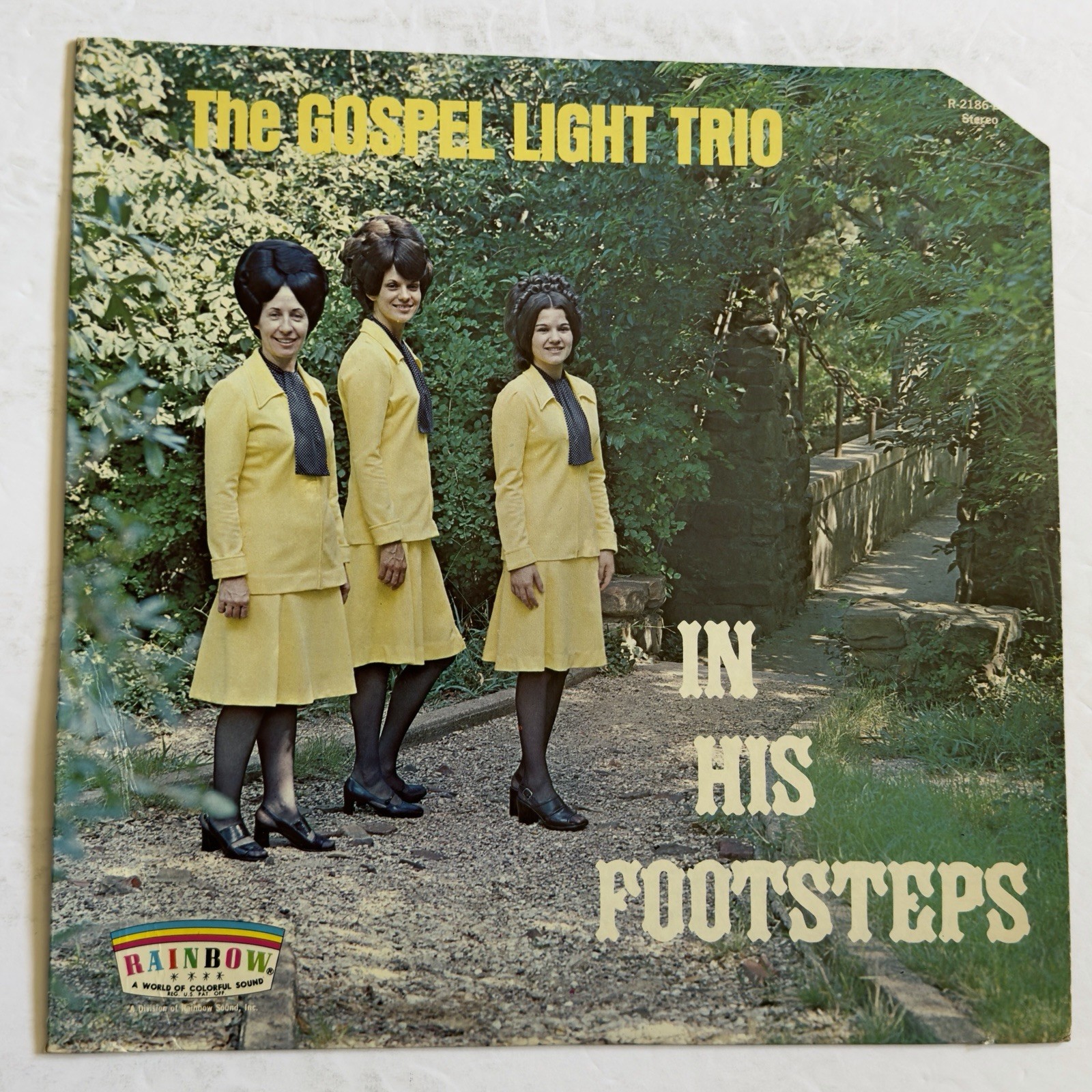 The Gospel Light Trio~In His Footsteps~Private Label Christian Gospel~Xian