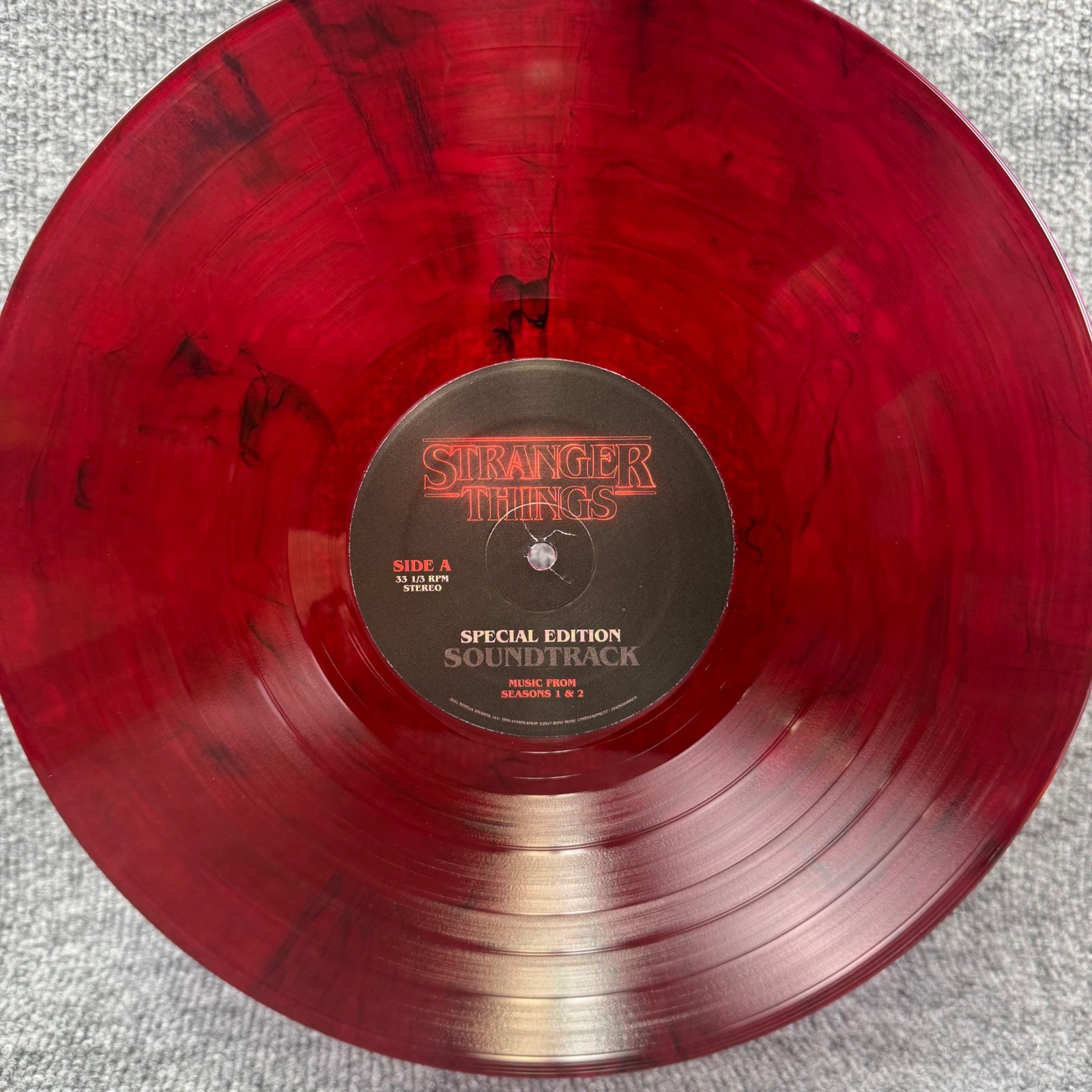 Stranger Things Special Edition Soundtrack Seasons 1 & 2 Red Marble Vinyl 2LP