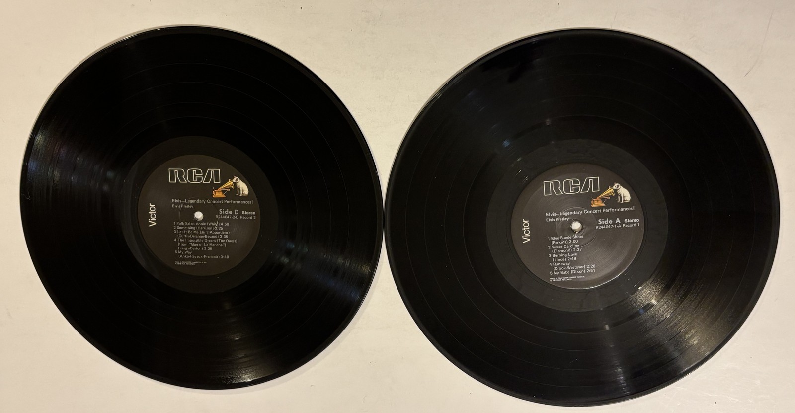 Elvis Presley Legendary Concert Performances 2xLP Vinyl Record RCA CPL2-0404 NM