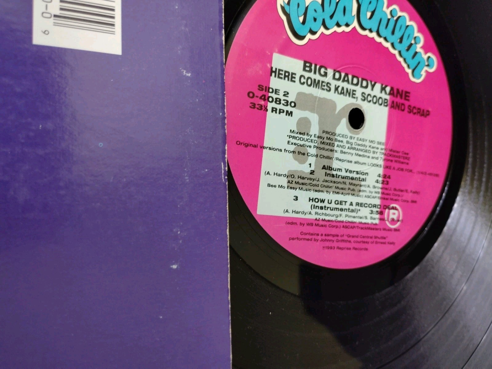 Big Daddy Kane – How U Get A Record Deal VG+ 12 Inch Vinyl 1993 Cold Chillin’