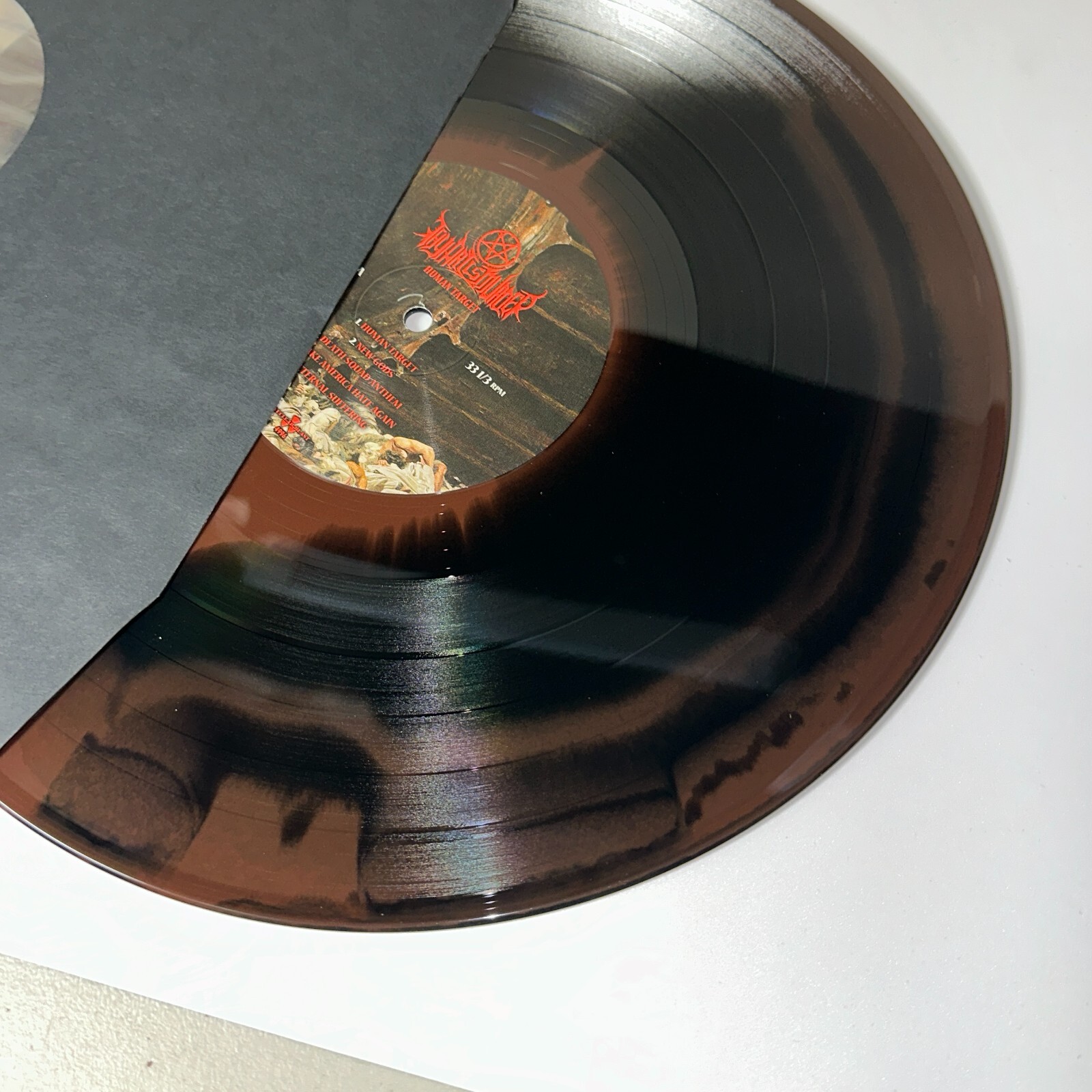 Thy Art Is Murder ‎Human Target OG US 2019 Gatefold Black Orange Swirl NM!