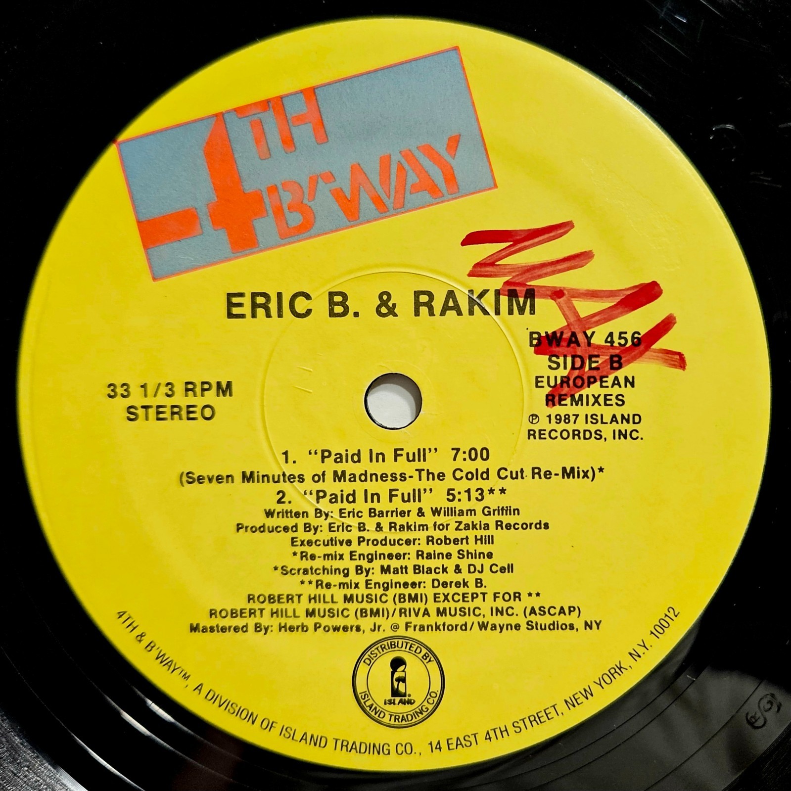 1987 – ERIC B. & RAKIM – MOVE THE CROWD / PAID IN FULL REMIXES – OG IN SHRINK