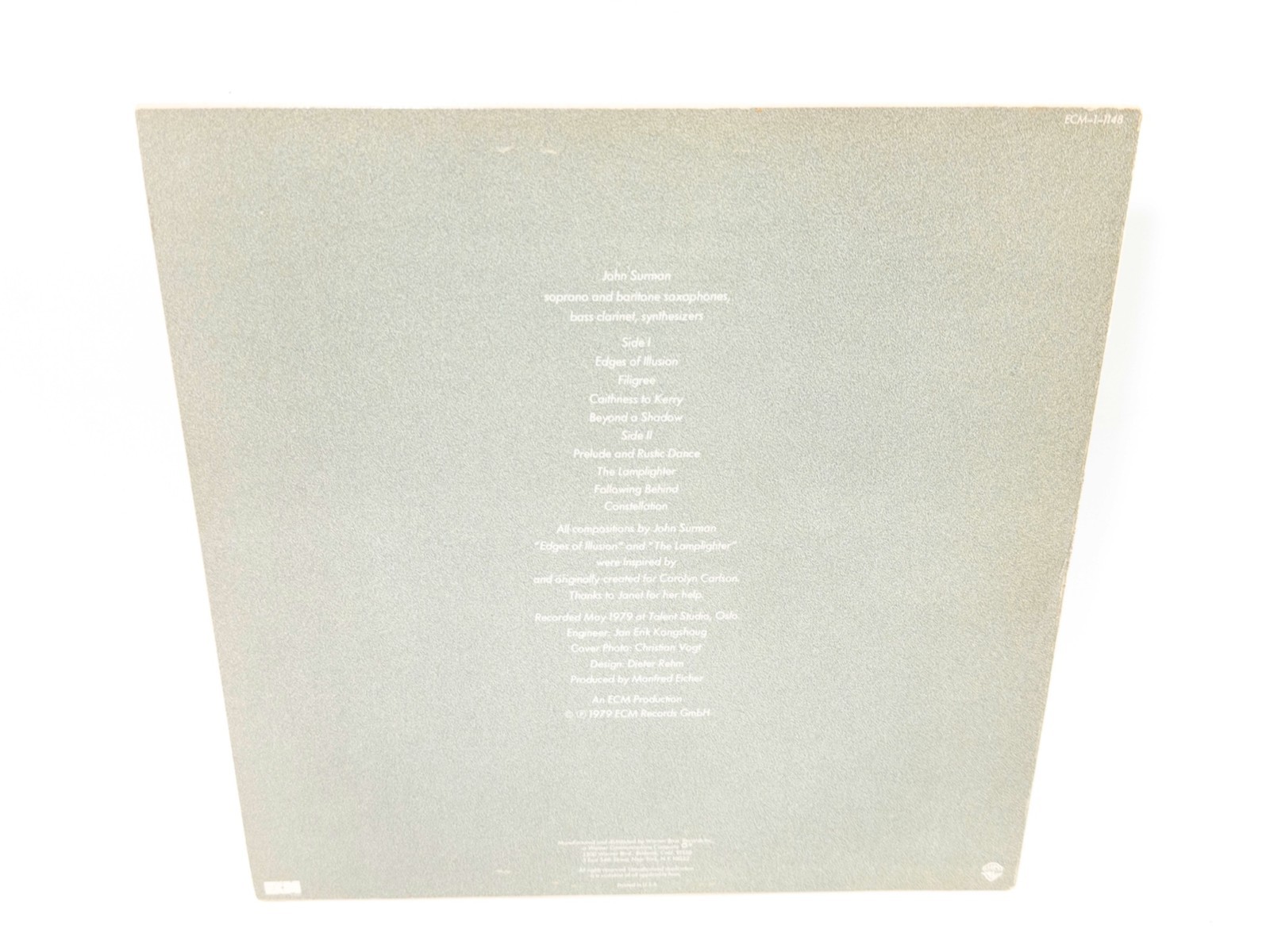 John Surman Upon Reflection, ECM-1-1148 Contemporary Jazz Ambient LP 1979, EX