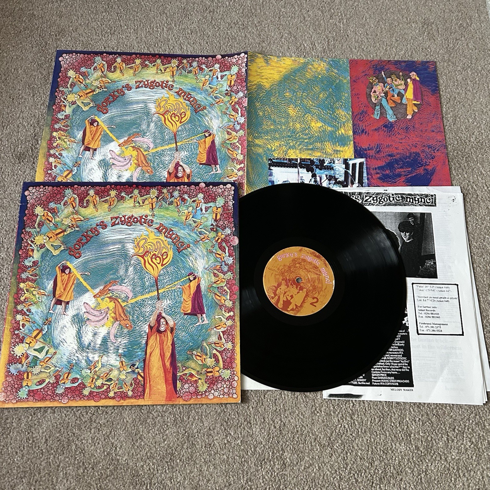 Gorky’s Zygotic Mynci – Bwyd Time Vinyl Record FIRST UK Pressing 1995 Gorkys