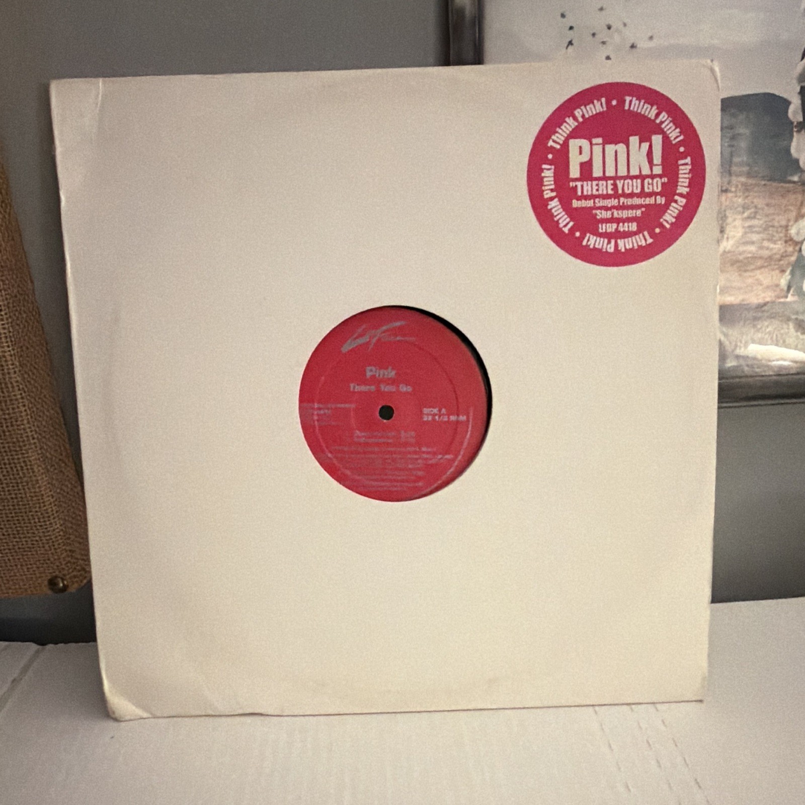Pink! There You Go 12″ Vinyl Single LaFace 33 RPM Pop LFDP 4418