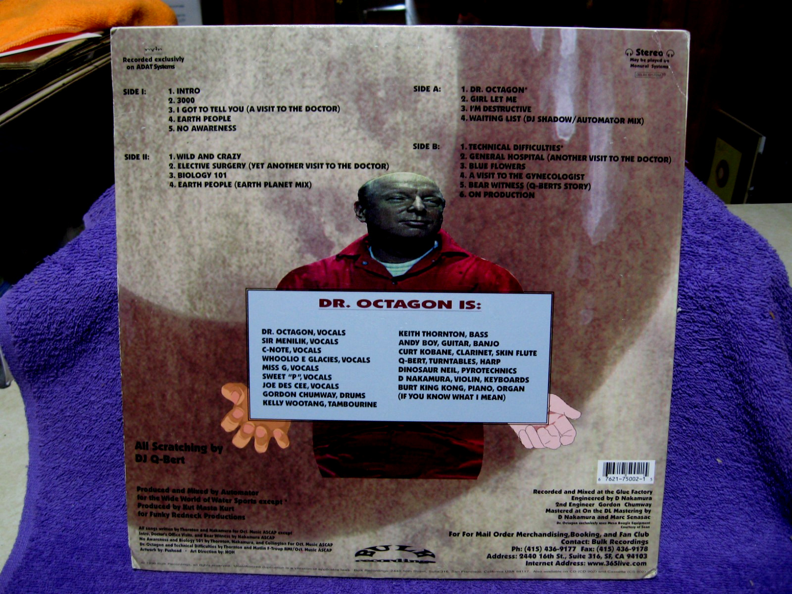 DR. OCTAGON Double LP KOOL KEITH Dan The AUTOMATOR DJ Q-BERT BULK Hip Hop Rare