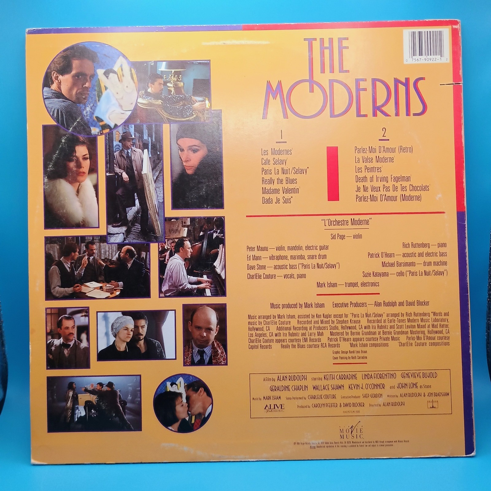 The Moderns Original Motion Picture Soundtrack Vinyl LP Mark Isham 1988 90922-1