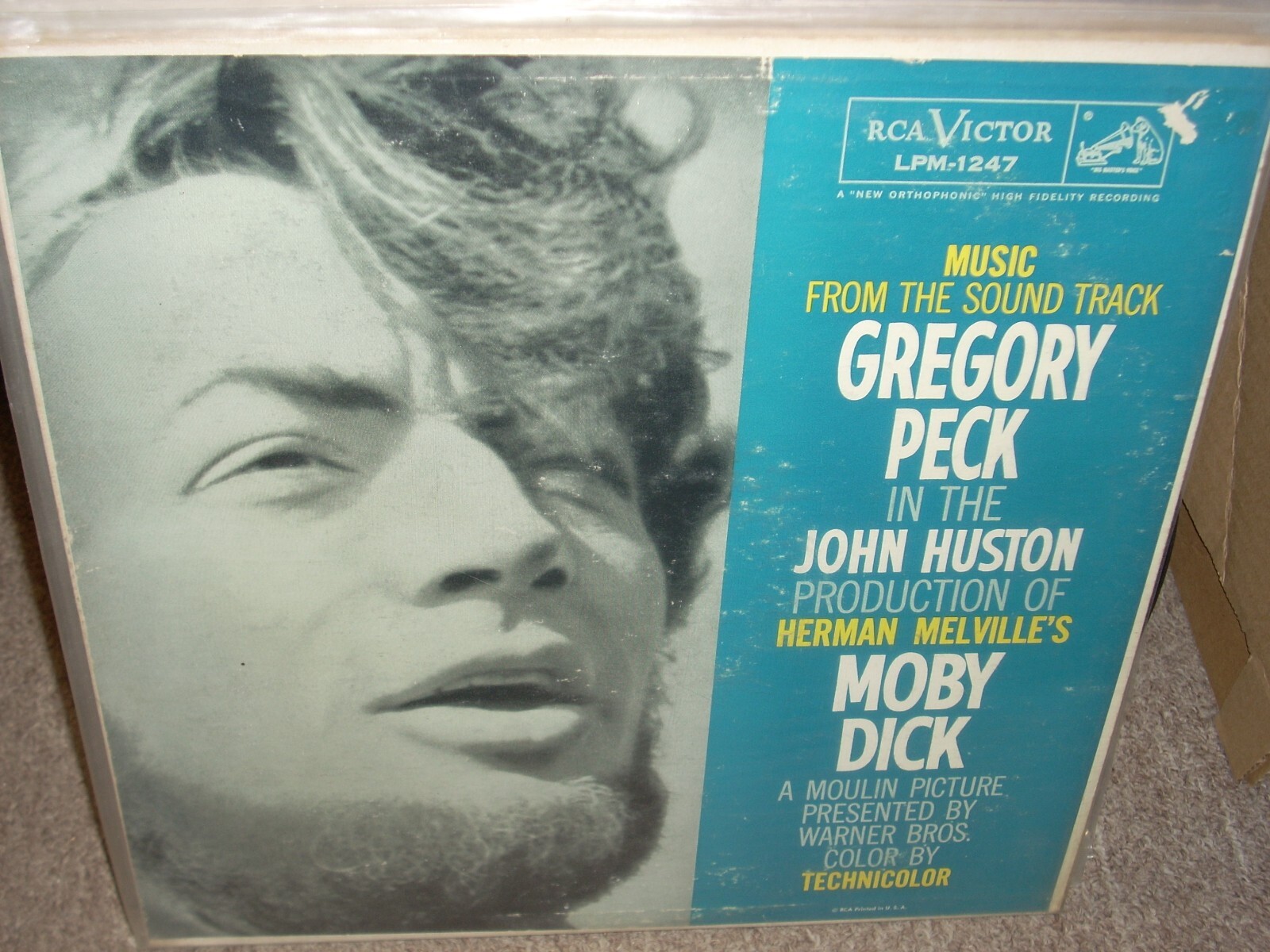 MOBY DICK gregory peck / orson wells / richard basehart / leo genn ( soundtrack