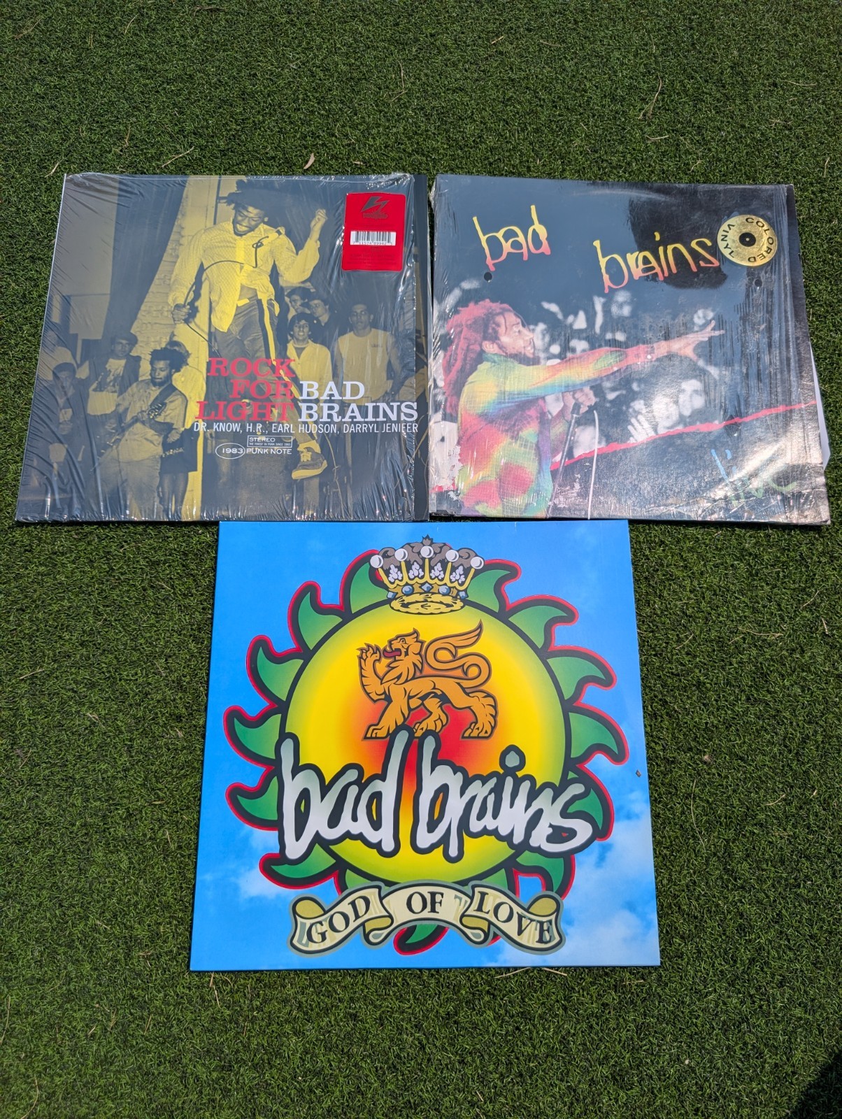 Bad Brains Record Lot 3 Album Live Colored God Of Love Rock For Light