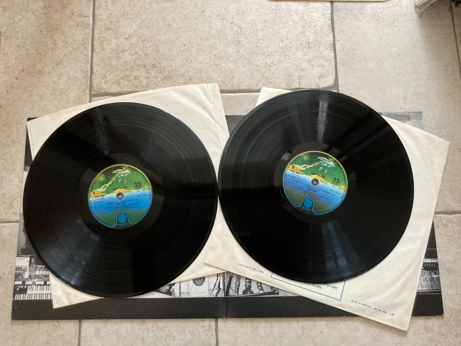 Kraftwerk _ Omonimo Same _ 2 X LP Vinile 33giri _ 1973/76 Vertigo UK NEAR MINT