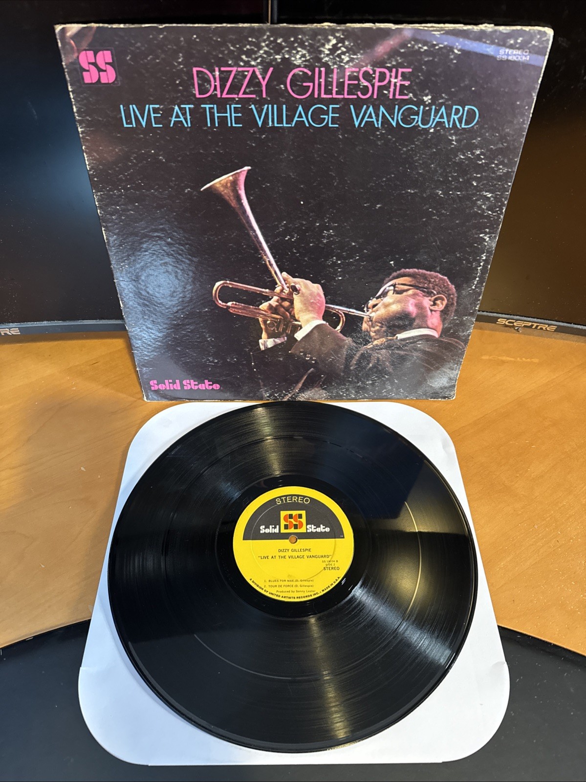Jazz LP Dizzy Gillespie Live At the Village Vanguard Solid State SS 18034 B4 VG