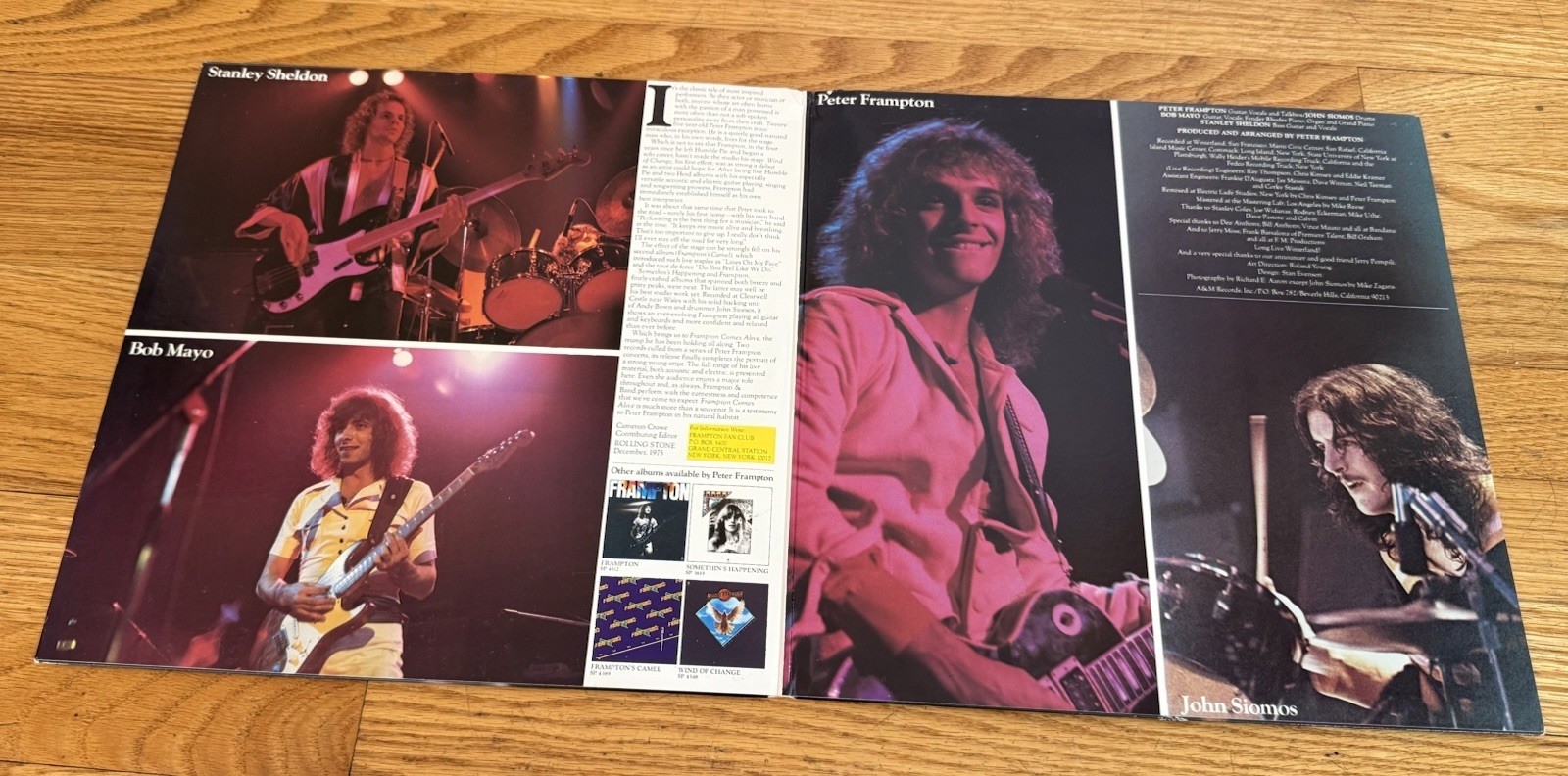 Peter Frampton – Frampton Comes Alive! 1976 A&M SP-3703 Original Double LP Vinyl