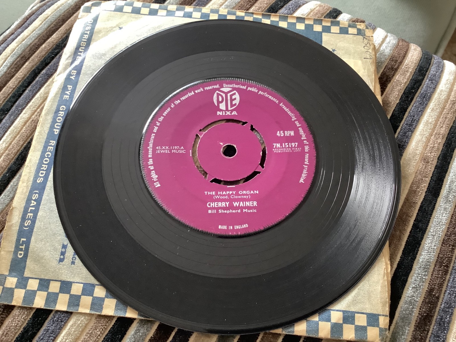 CHERRY WAINER – THE HAPPY ORGAN – UK PYE 1959 GREAT VERSION EX