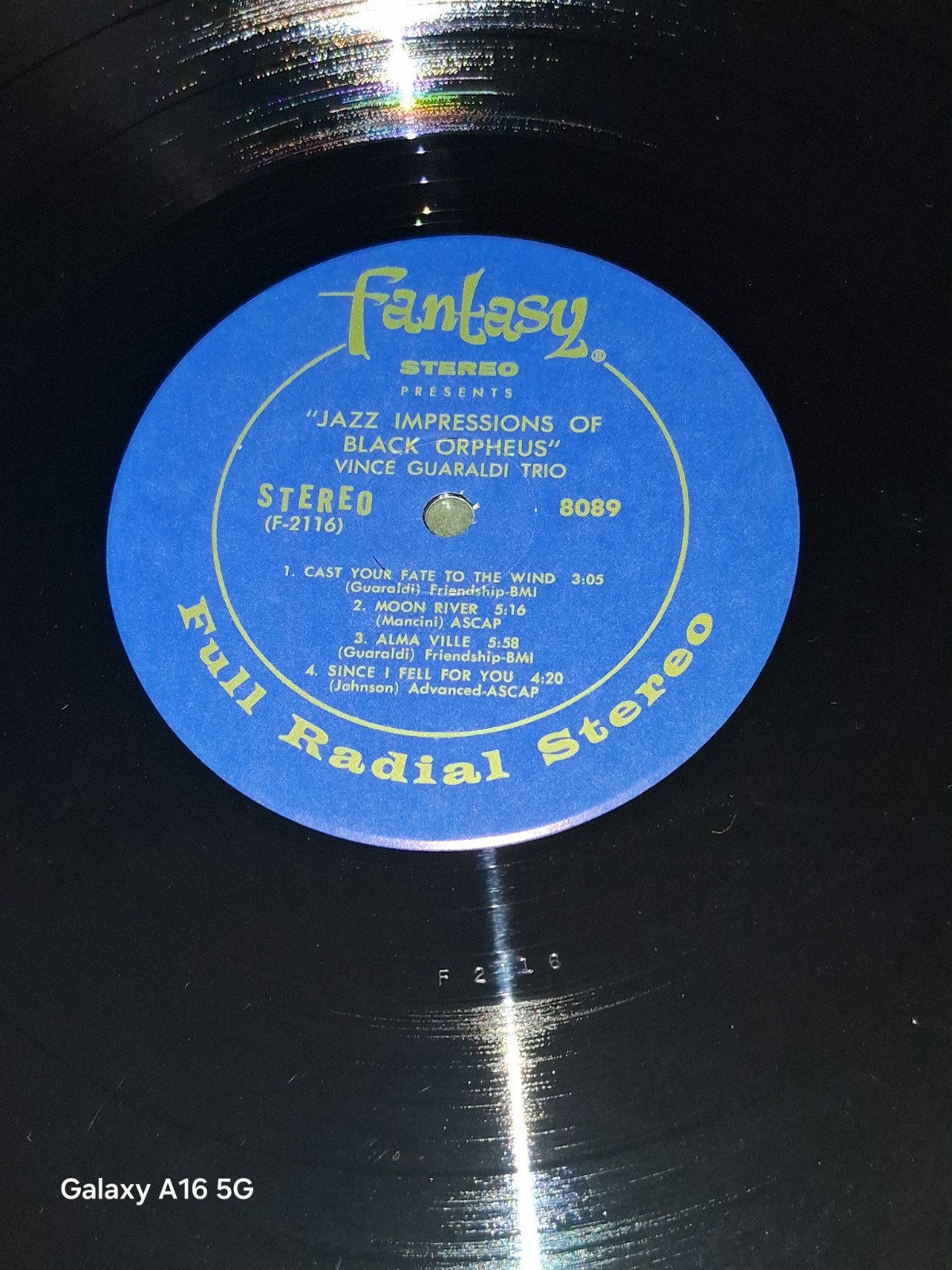 VINCE GUARALDI TRIO Cast Your Fate To The Wind FANTASY 3337 JAZZ LP