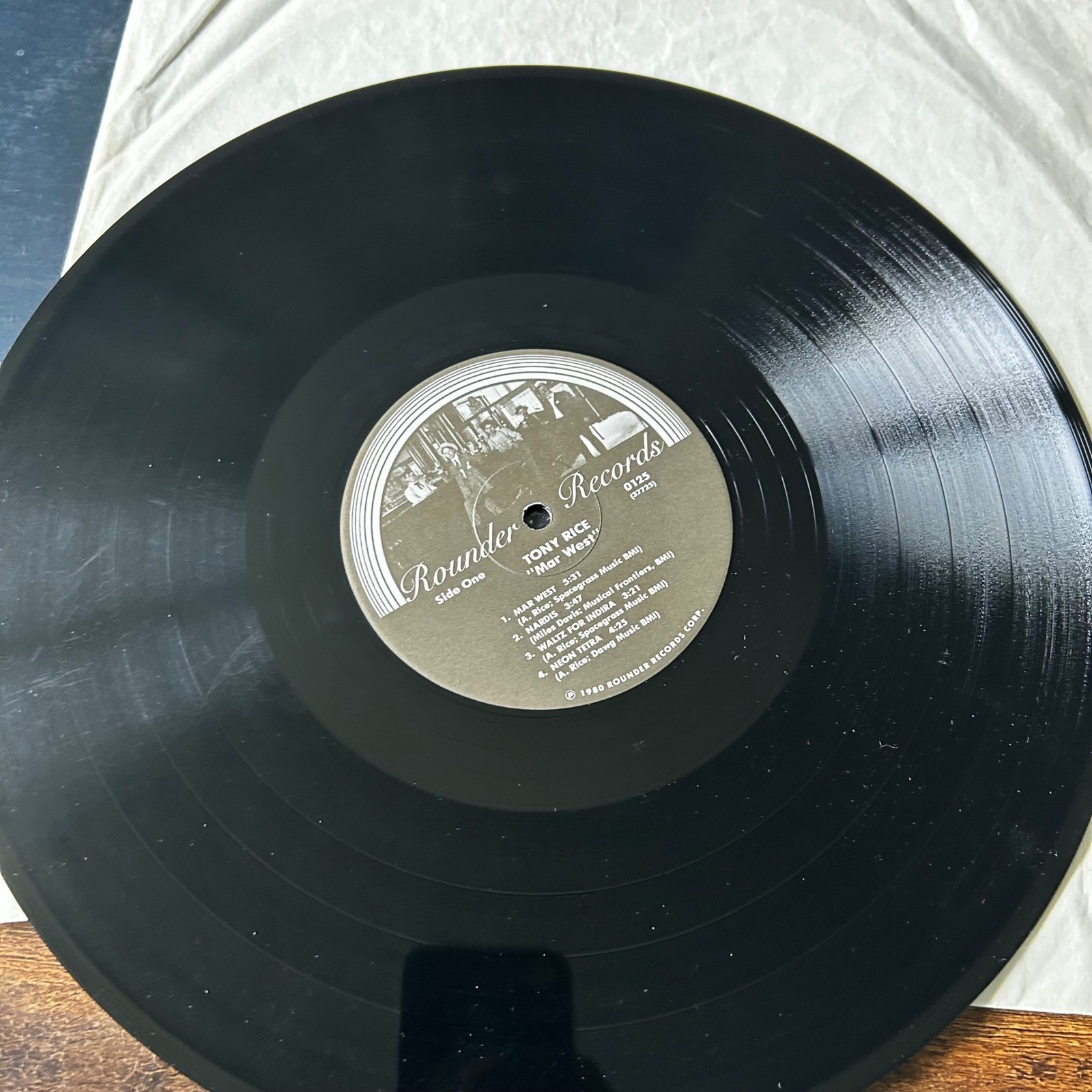 The Tony Rice Unit Mar West Vinyl LP 1980 Rounder Records 0125 Bluegrass Jazz