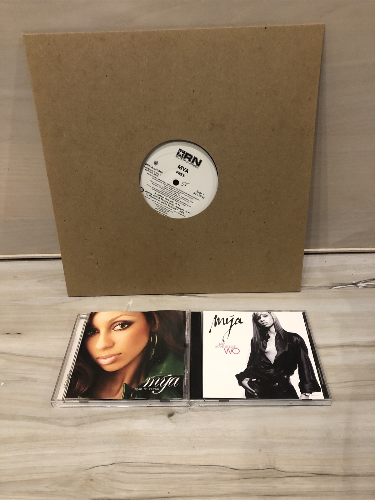 MYA Vinyl CD LOT- Free Promo 12” Fear Of Flying My Love Is Like..Wo Single