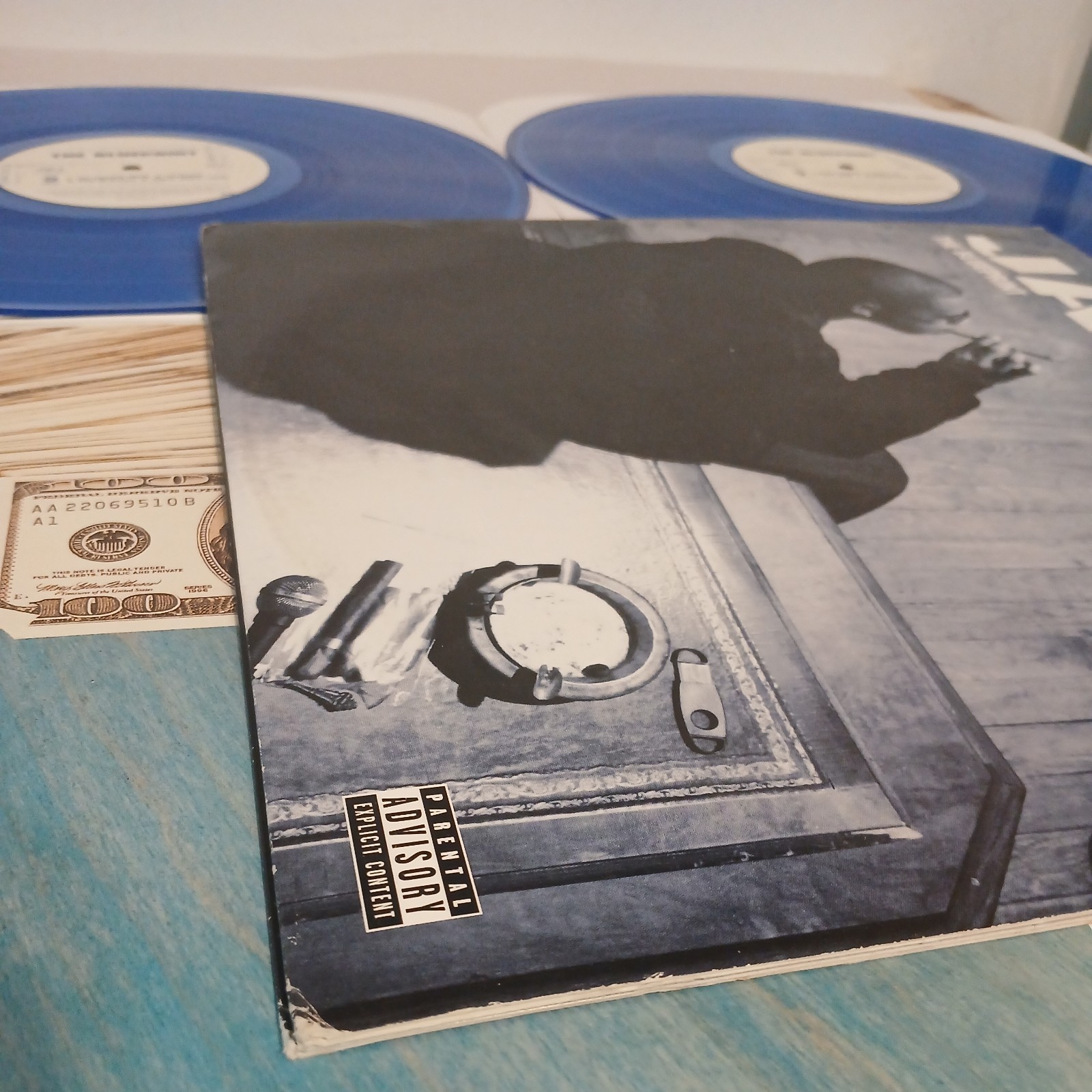 Jay-Z The Blueprint 2lp Blue Vinyl 2001 1st PROMO Press LIMITED W/Insert VG+/NM-
