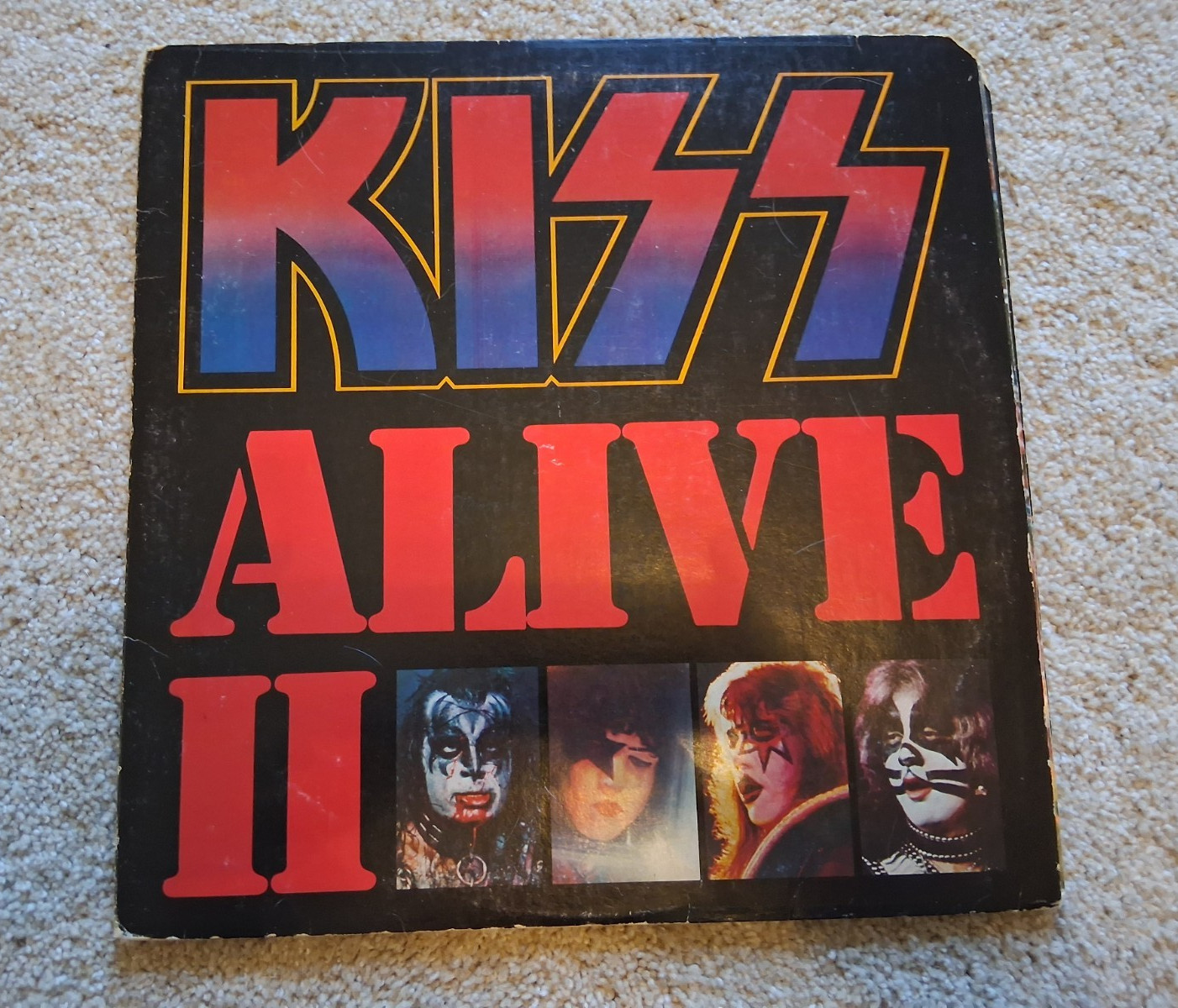 Kiss Alive II Double LP 12″ 33 RPM Black Vinyl Casablanca Cardboard Sleeve