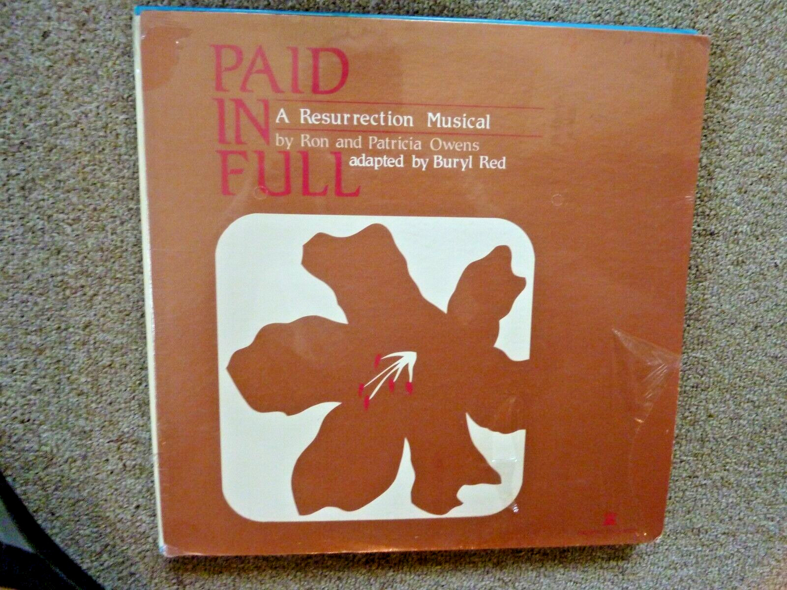 PAID IN FULL – A RESURRECTION MUSICAL BY OWENS – BURYL RED, NEW SEALED VINYL