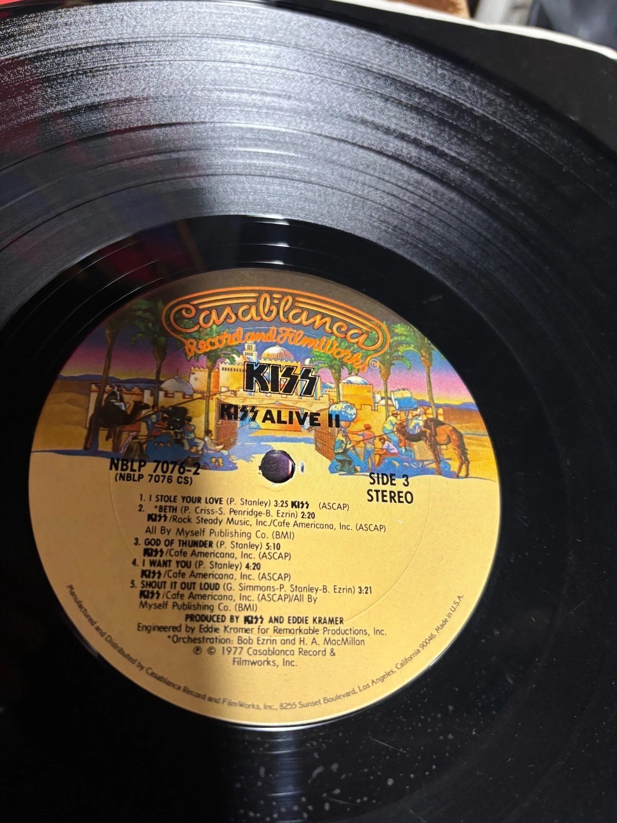 Kiss – Alive II – 2LP 1977 Casablanca, VG+/VG W/ Insert Tested
