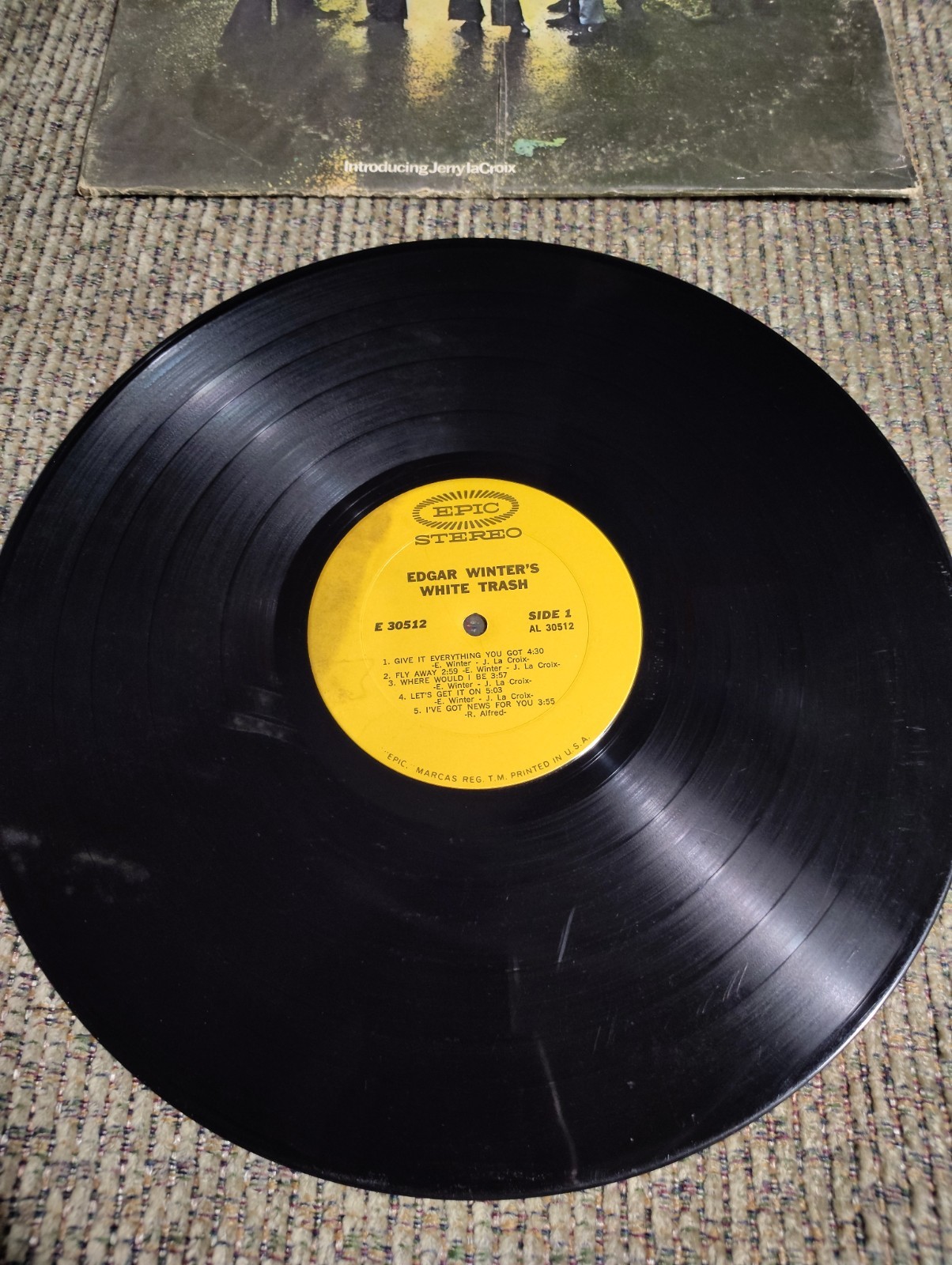 Edgar Winter Edgar Winter’s White Trash LP 12″ 33 RPM Epic Stereo PAL 30512-2A