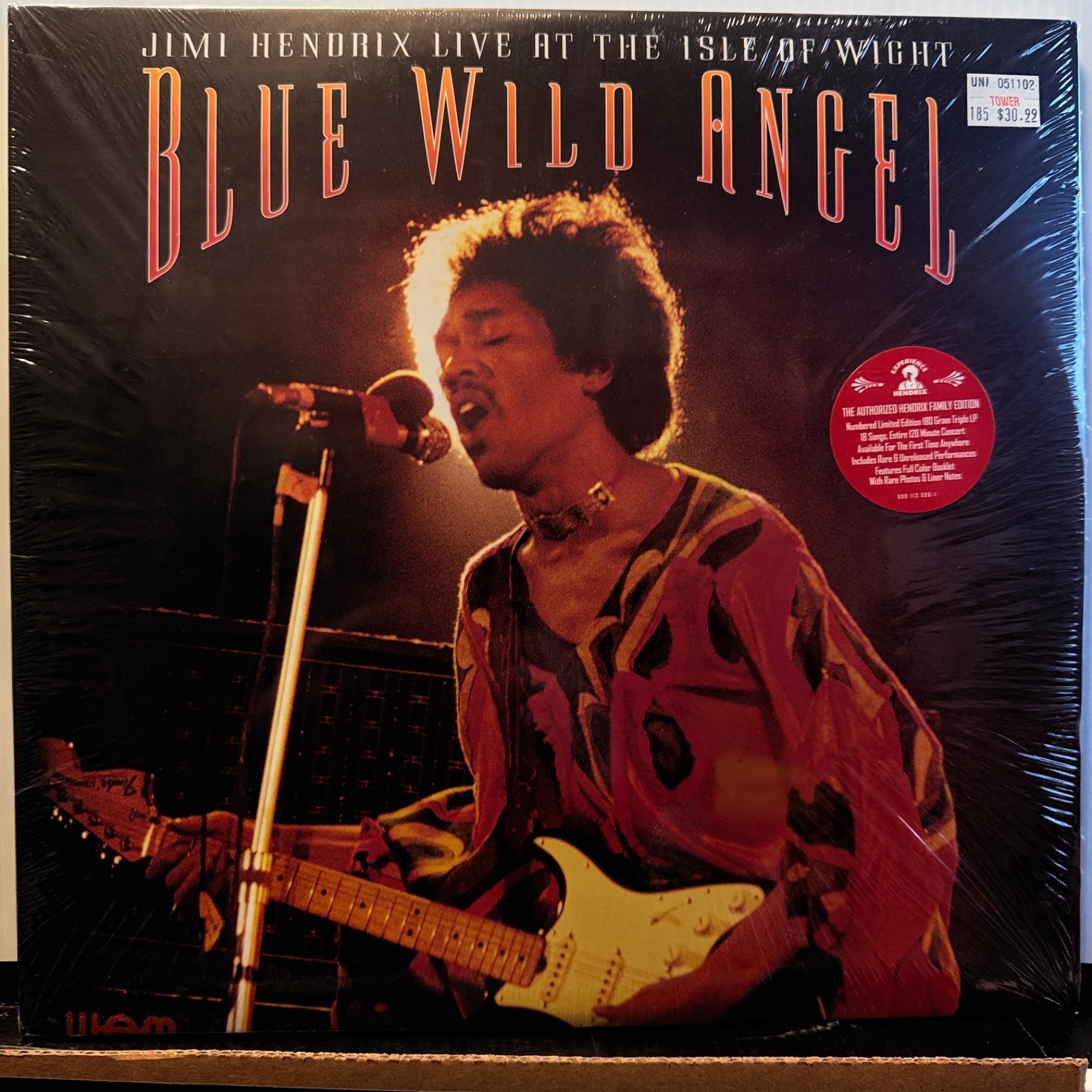 JIMI HENDRIX “Wild Blue Angel” SEALED MINT! MCA 113 086-1 #00374 3LP VINYL USA