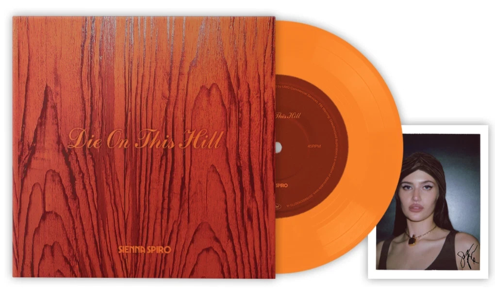 Sienna Spiro Die On This Hill 7” Orange Vinyl 45 w/signed Card Insert New InHand