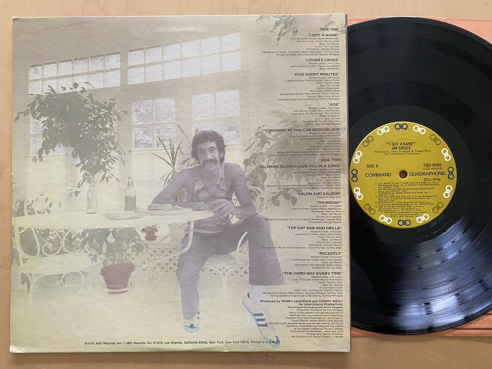 JIM CROCE- I GOT A NAME 1974 QUADRAPHONIC CLASSIC ROCK POP VG+/EX