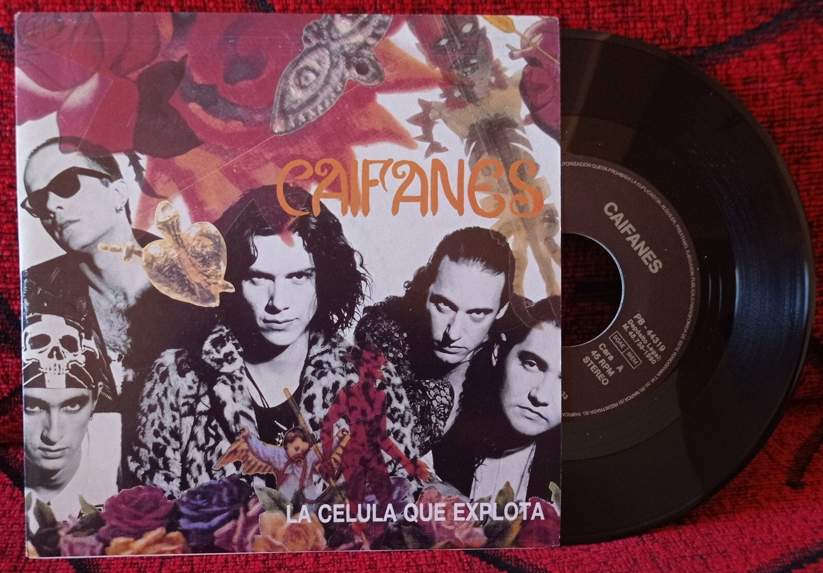 CAIFANES ** La Celula Que Explota ** 1991 Spain 7″ Single JAGUARES MANA