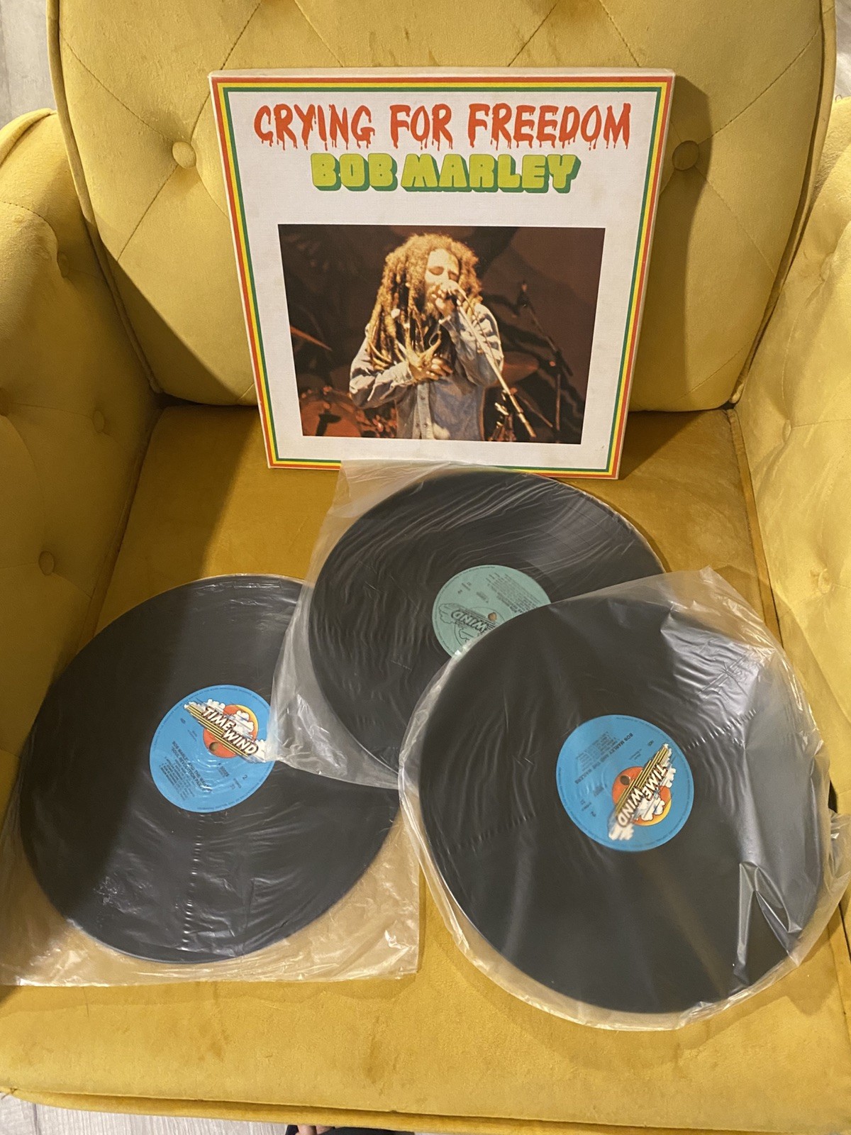 Bob Marley Crying For Freedom Vinyl LP-Box Near Mint Time Wind F/3 80014 STERE0