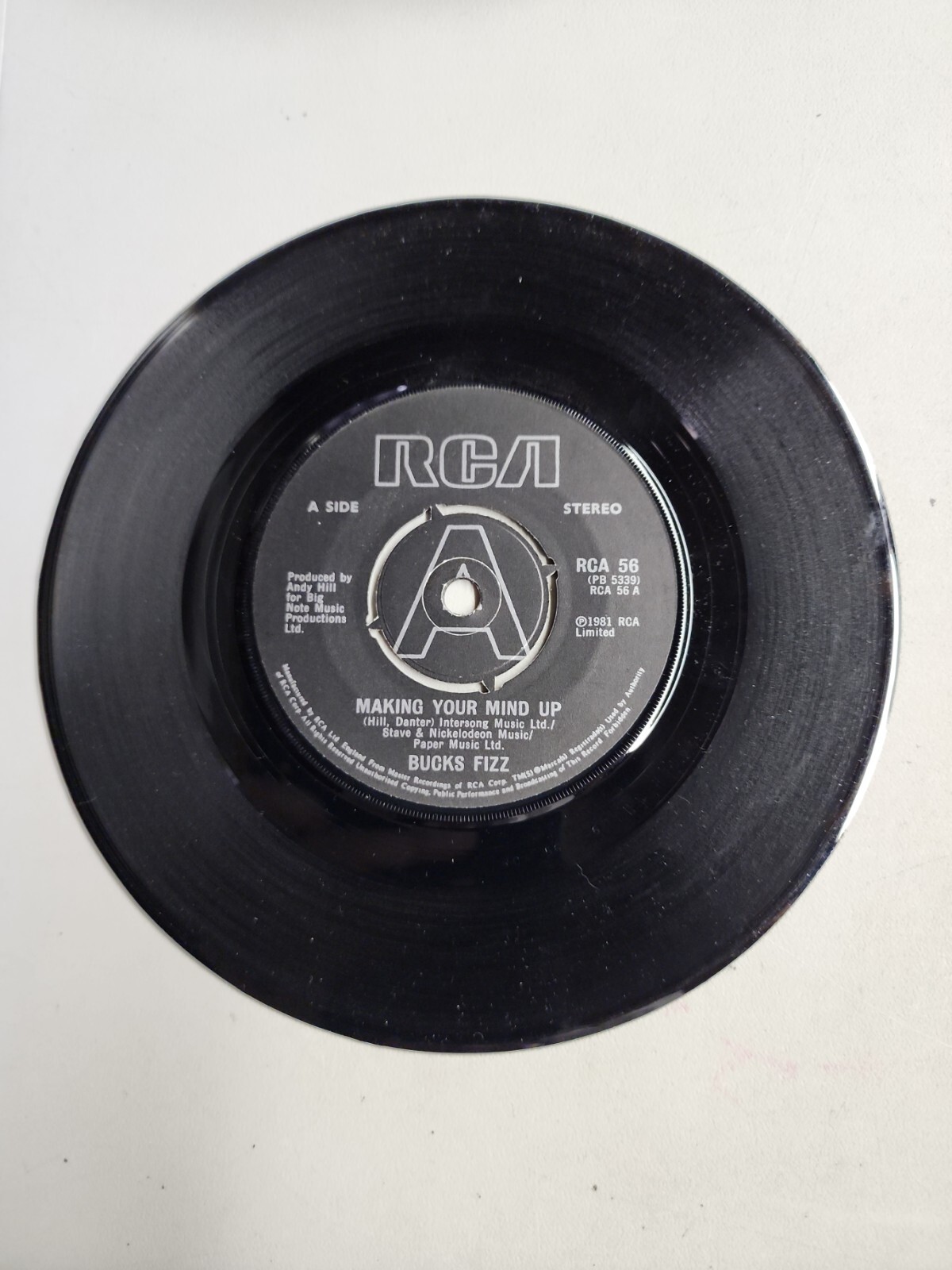 Bucks Fizz – Making Your Mind Up – RCA (45RPM 7”) (AA4)
