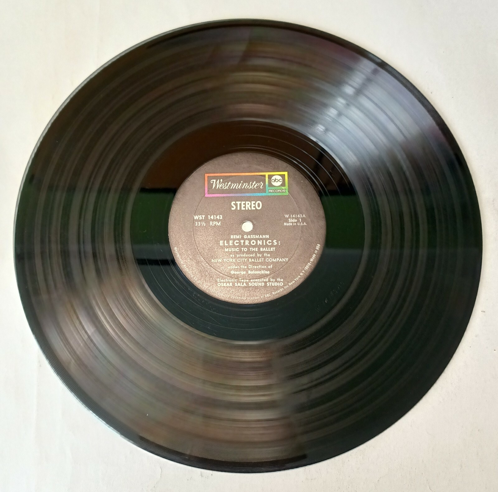Remi Gassmann Oskar Sala Electronics 5 Improvisations Vinyl Lp 1969 EX/VG+