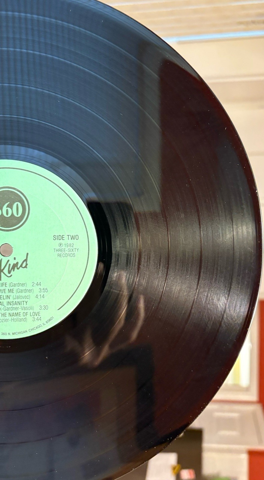 The Kind Debut LP w/ORDER FORM INSERT 1982 Chicago Power Pop 360 Records VG+/VG+