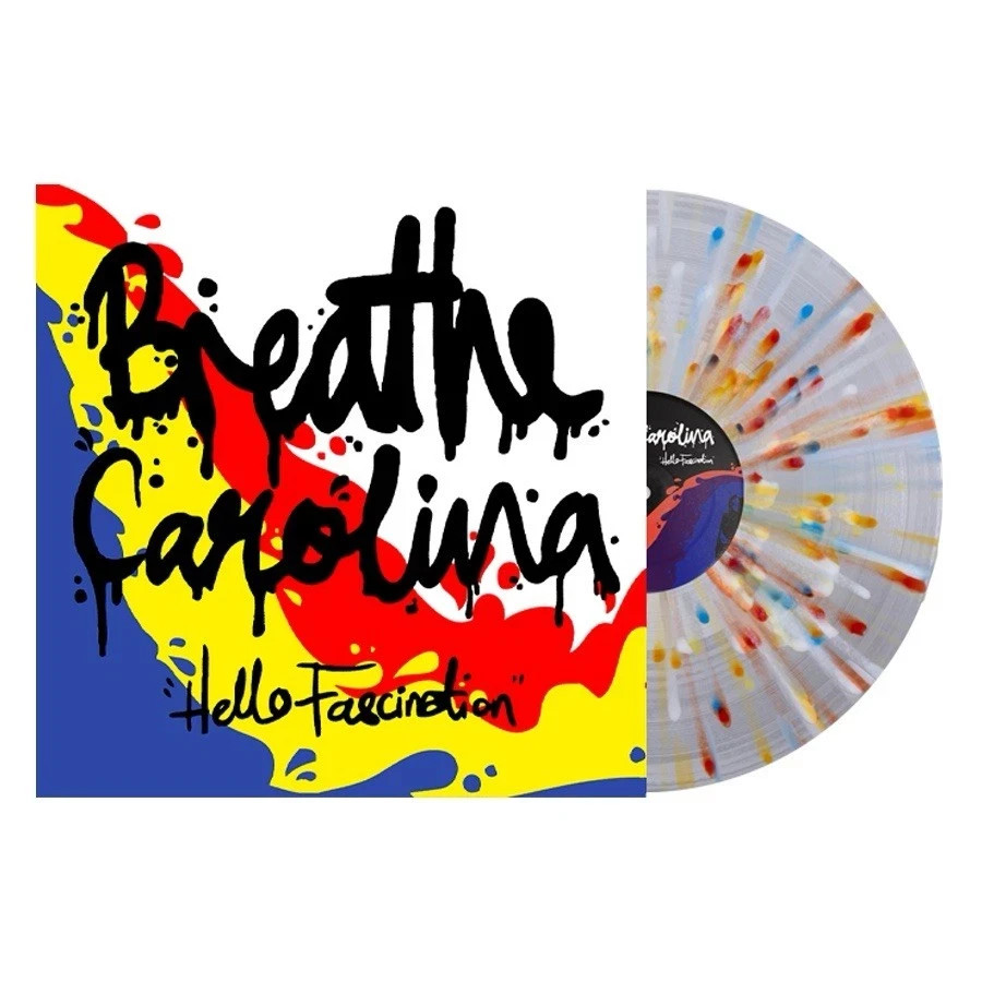 Breathe Carolina Hello Fascination SMARTPUNK Red Yellow Blue Splatter Vinyl /250