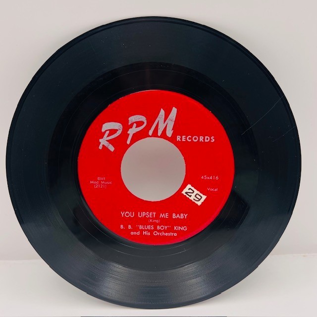 B. B. “Blues Boy” King ‎– You Upset Me Baby / Whole Lotta’ Love 7″ 45 Vinyl VG