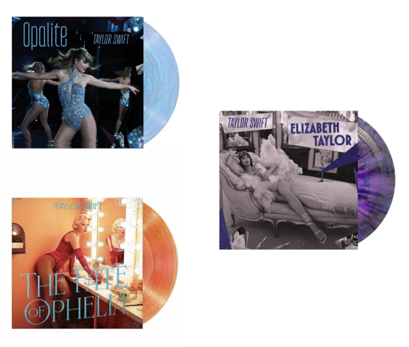 Taylor Swift – The Fate of Ophelia / Opalite / Elizabeth Taylor 7″ Vinyl Set