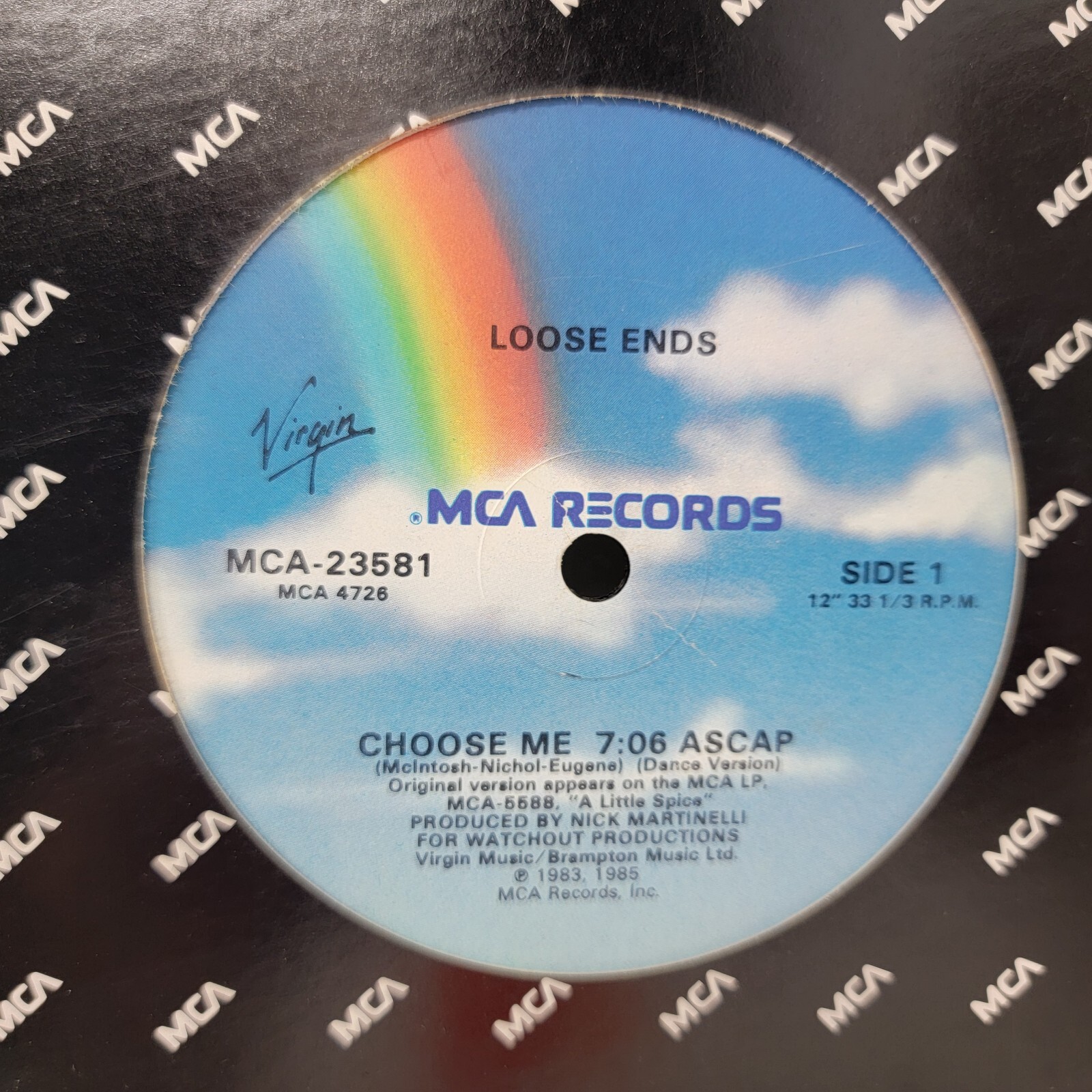 Loose Ends Choose Me M- 12″ Vinyl Record Single free sleeve
