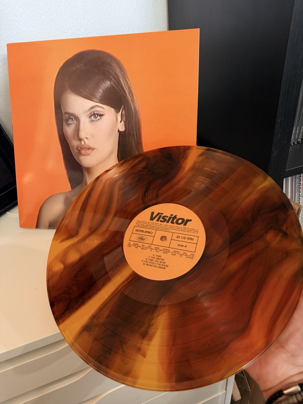 Sienna Spiro Visitor LE LP Mahogany Melt Vinyl 2410/3000 Blood Records MINT