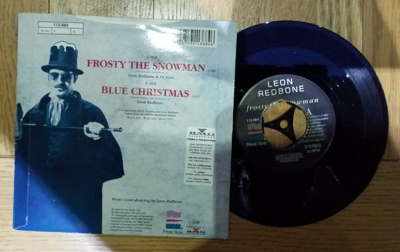 Leon Redbone – Frosty The Snowman – 7″ Vinyl Record – VG+/EX
