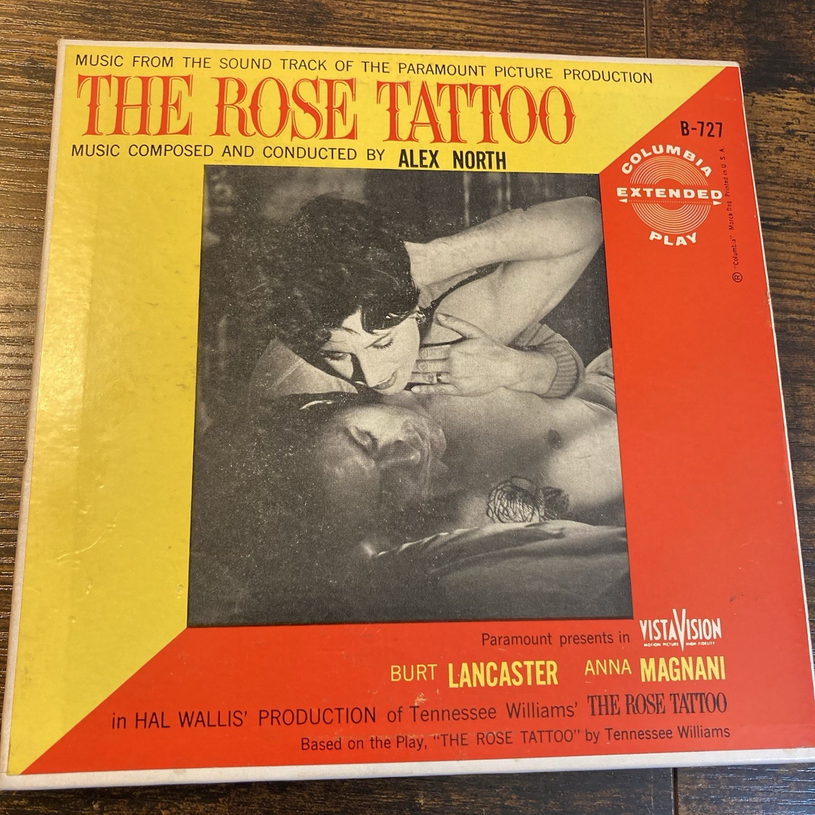 The Rose Tattoo Soundtrack Alex North Rare Set of 3 x 45s B-727 Columbia EPs