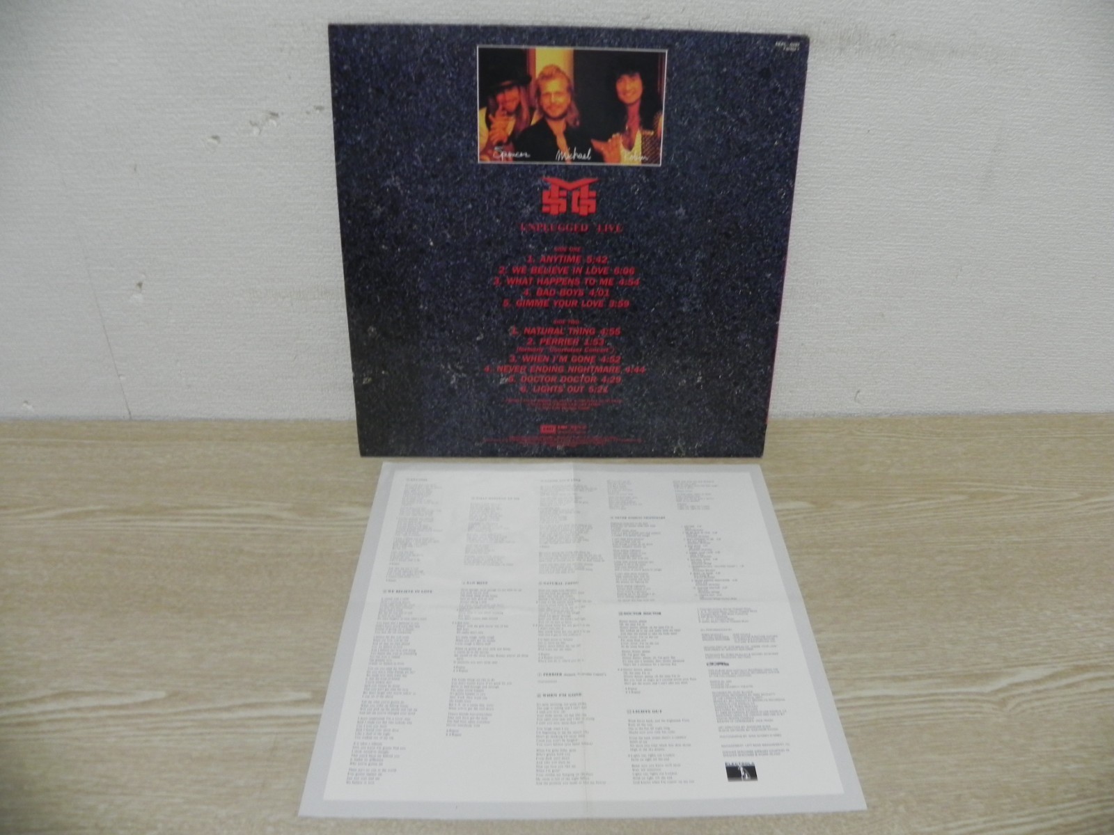 Mcauely Schenker Group MSG – Unplugged Live 1993 KOREA Vinyl LP W/INSERT
